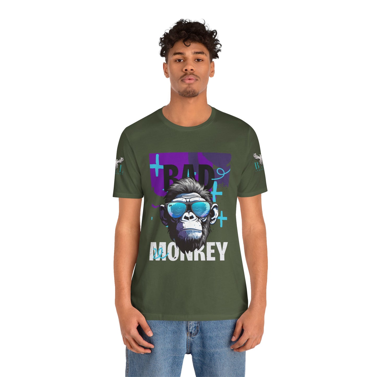 Be Legendary Cool Bad Monkey Tee - Unisex Short Sleeve Graphic Shirt