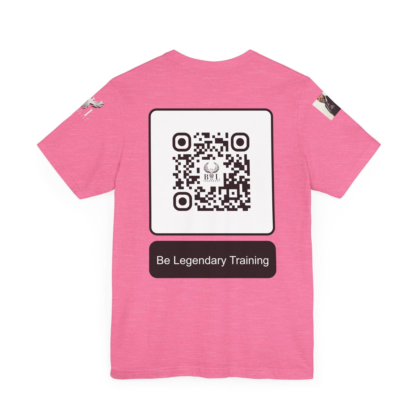 Be Legendary "Pearly Gates" Inspirational Unisex Tee: 'Blessings from Heaven' - Orange Short Sleeve Shirt