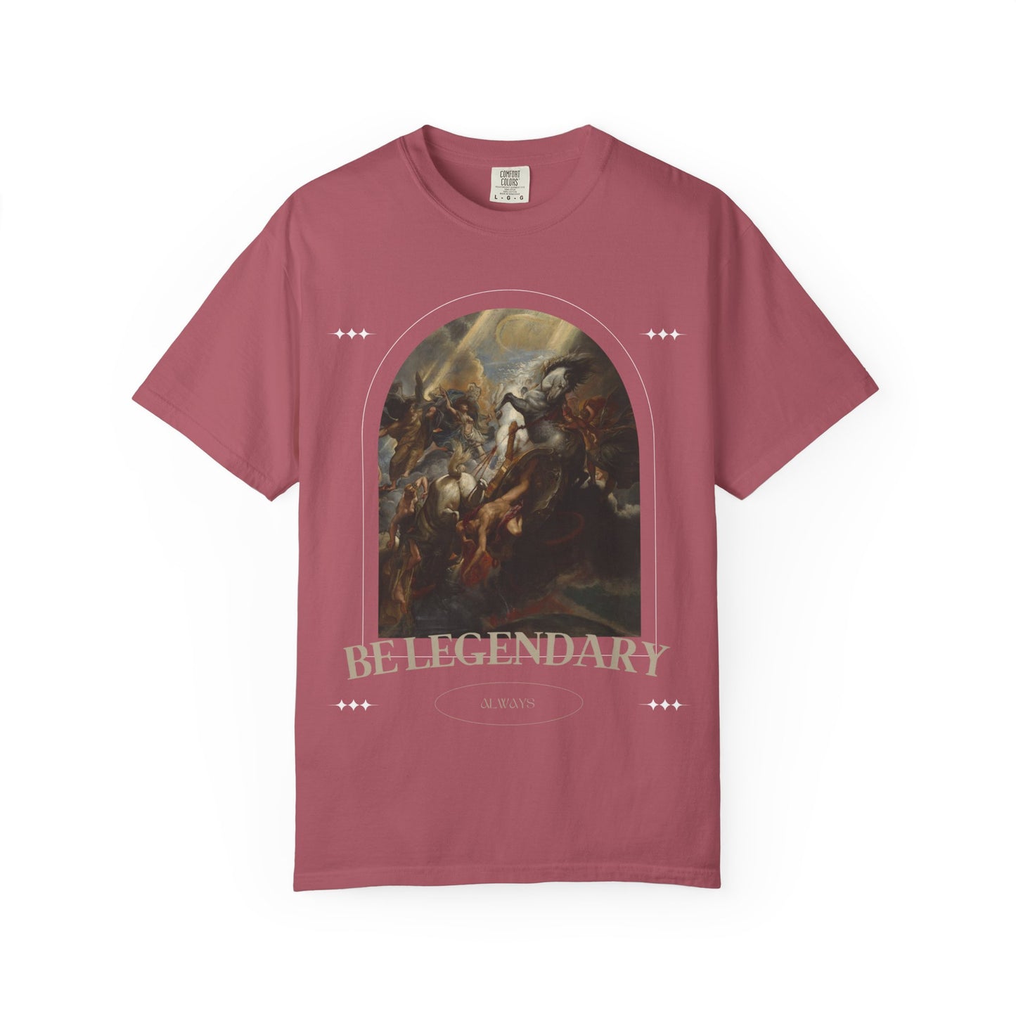 Be Legendary "16 Chapels"Unisex Garment-Dyed T-shirt | Motivational Fitness Tee