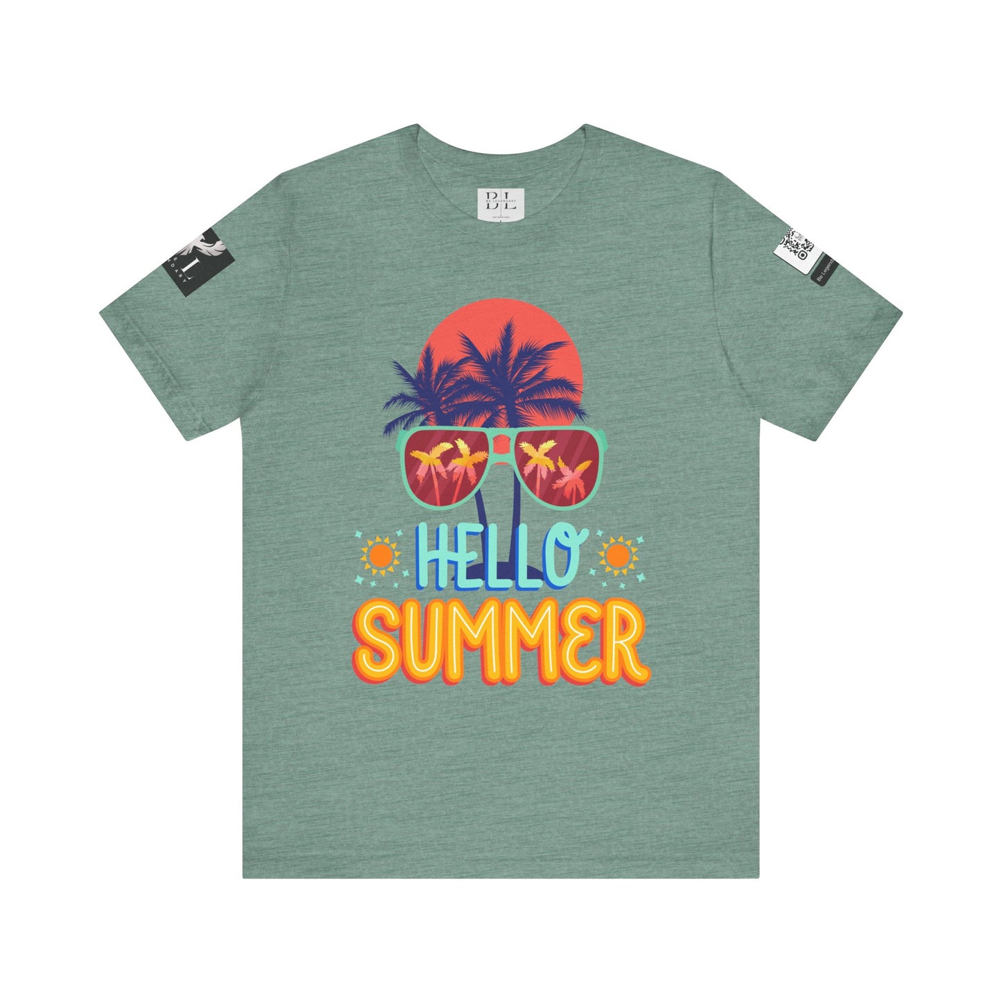 Be Legendary "Hello Summer" Unisex Jersey Short Sleeve Tee - Perfect Beachwear for Summer Celebrations