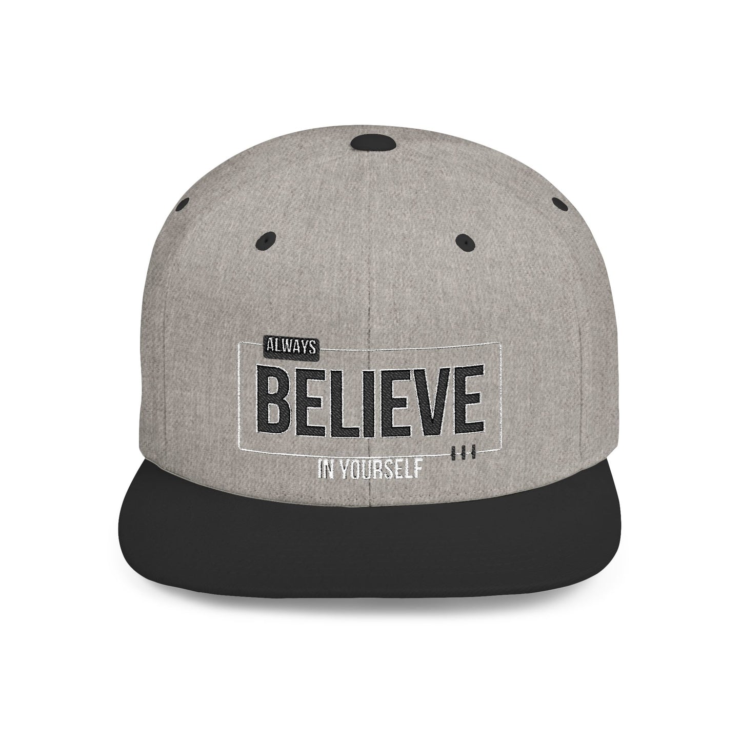 Be Legendary "The Devotional" Motivational Flat Bill Snapback Hat - Always Believe in Yourself