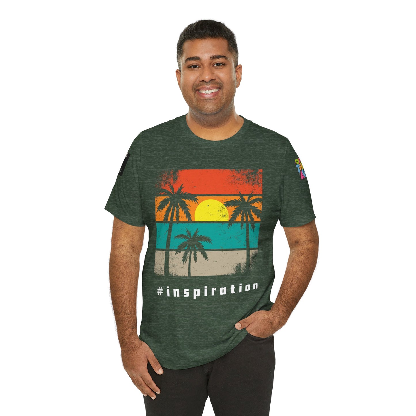 Be Legendary 'Dusk Till Damn" Sunset Inspiration Graphic Tee for Motivational Vibes