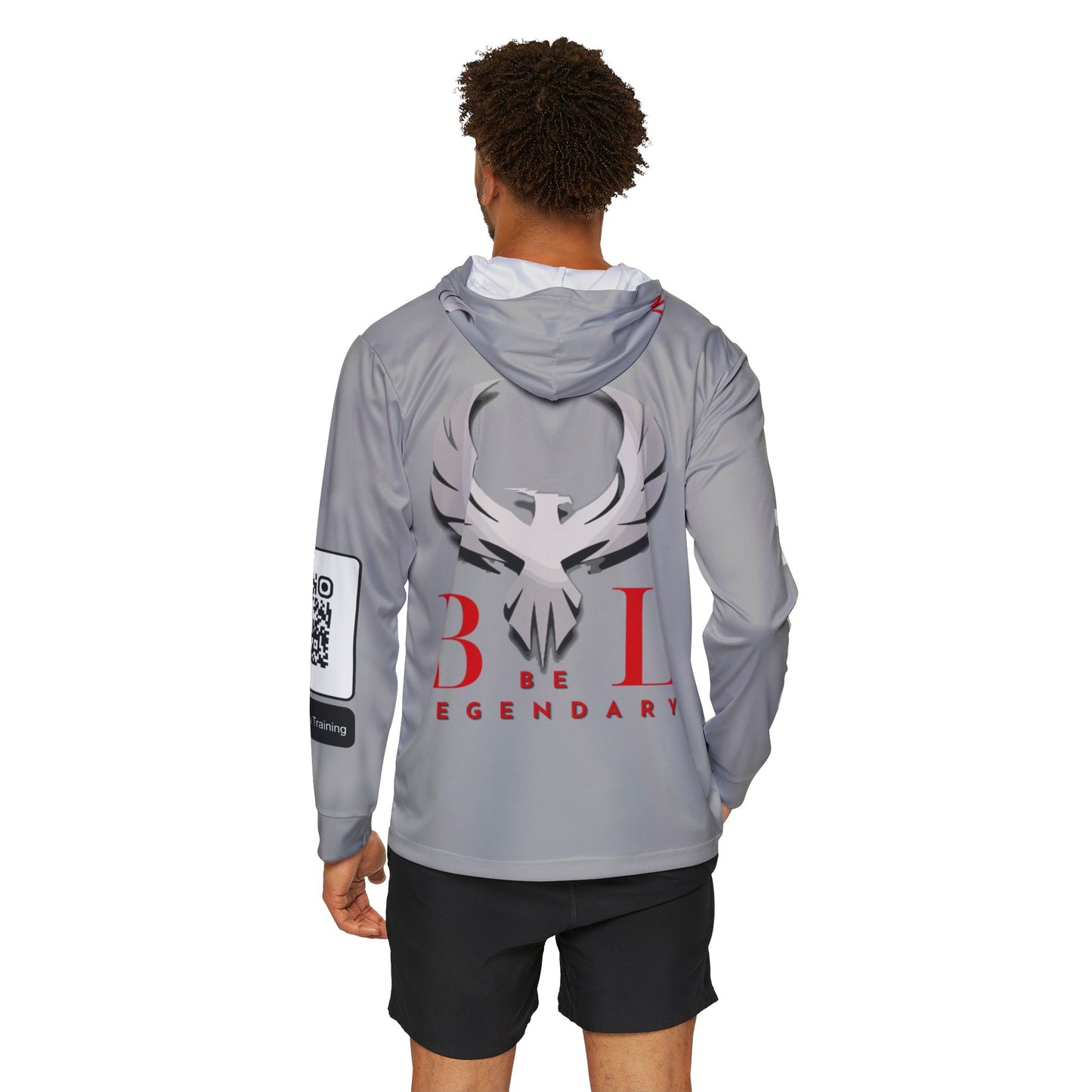 Be Legendary "Rep Ur Hood" Men's Sports Warmup Hoodie - Never Quit, Always Grind Motivation