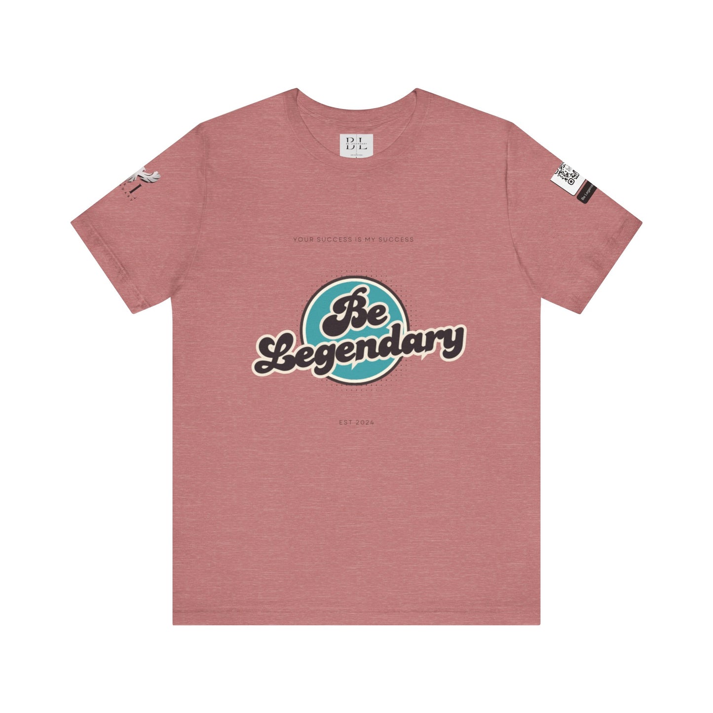 Be Legendary Unisex "Blue Moon" Jersey Short Sleeve Tee - Motivational T-Shirt for Success