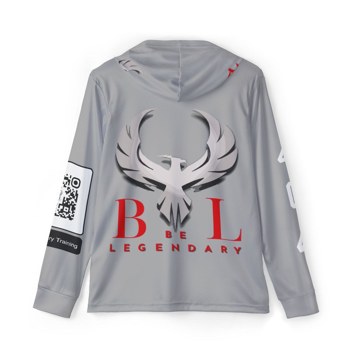 Be Legendary "Rep Ur Hood" Men's Sports Warmup Hoodie - Legendary 'Never Quit! Always Grind' Design