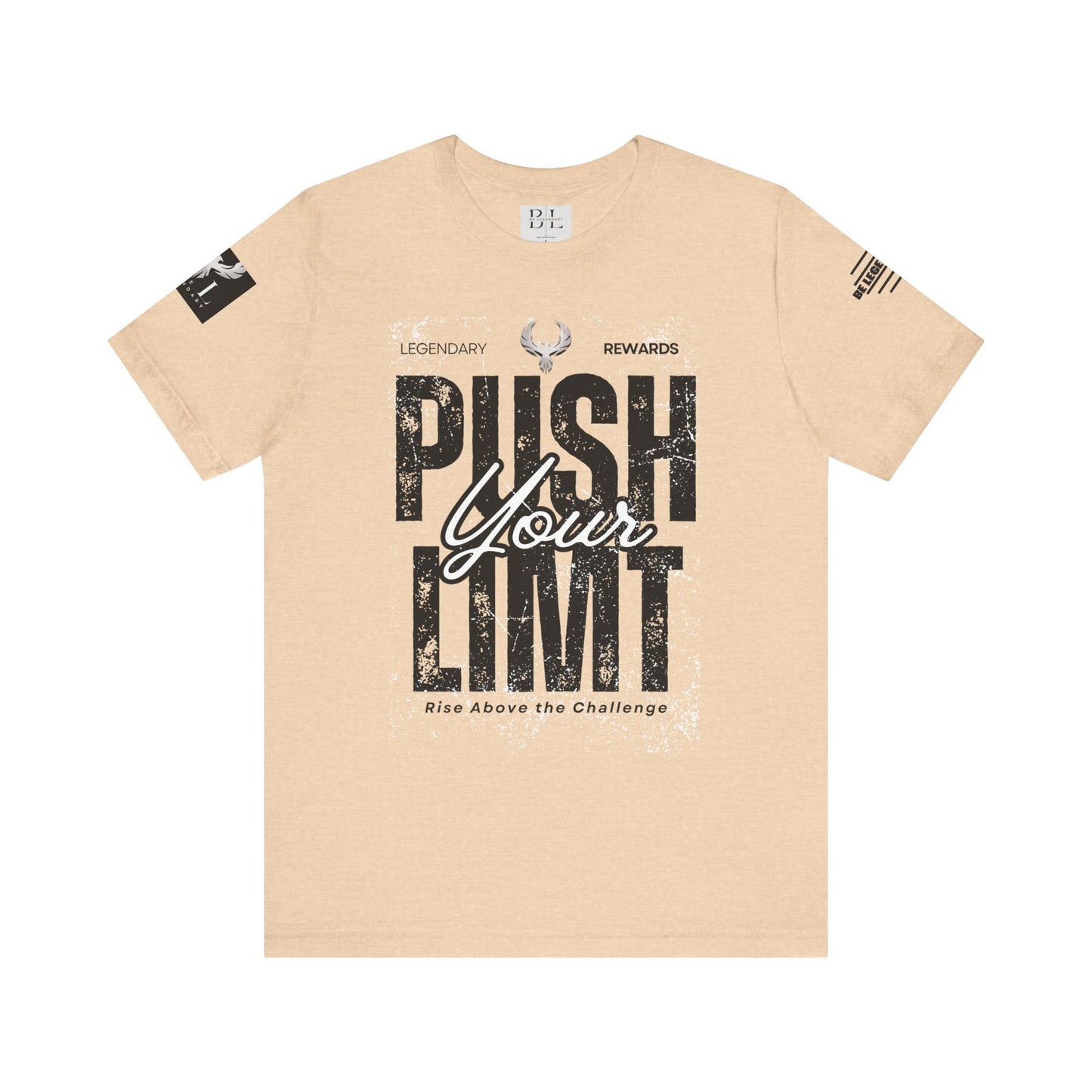 Be Legendary "Push It" Motivational Short Sleeve Tee - 'Push Your Limit'