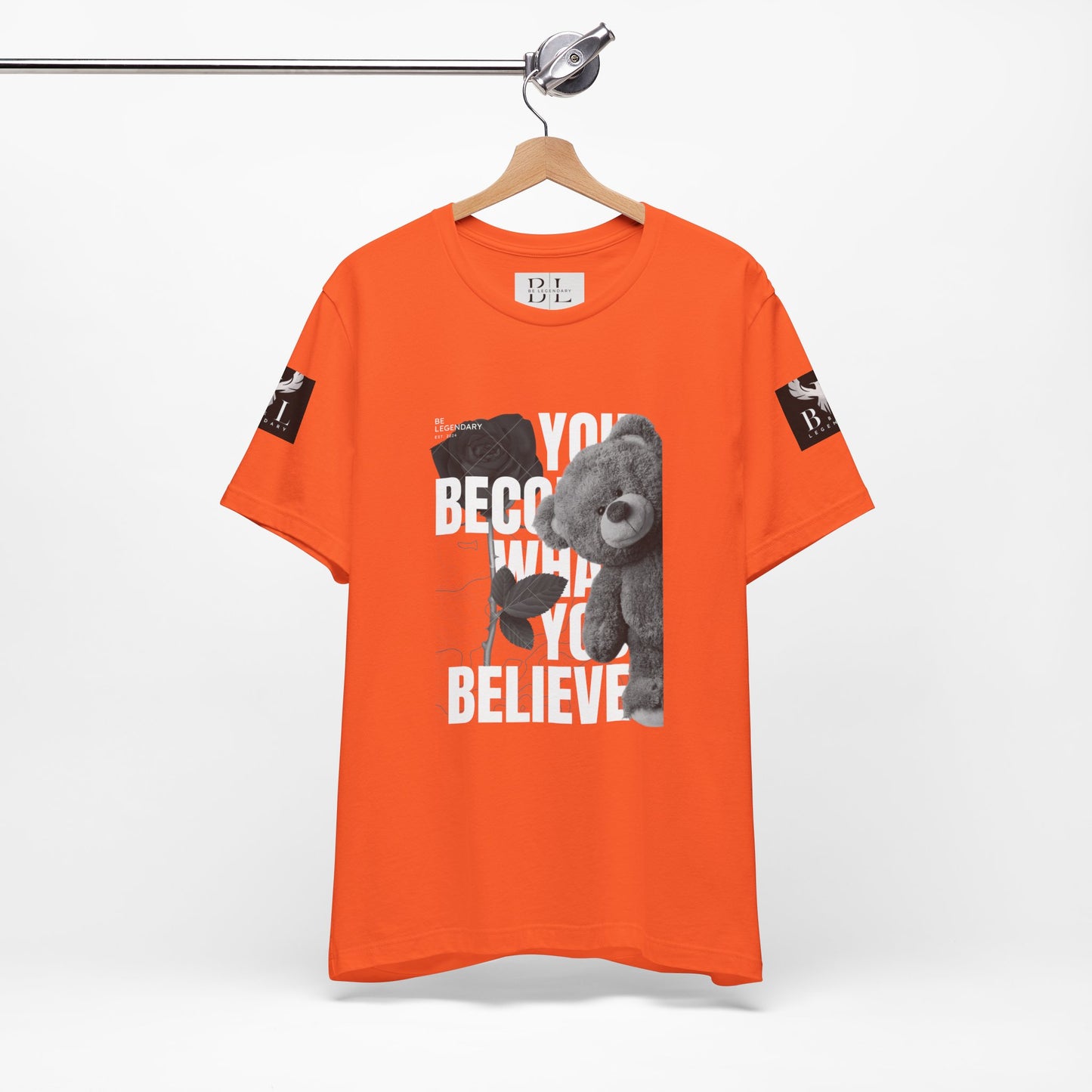 Be Legendary "T-Bear" Inspirational Bear Graphic Tee - You Become What You Believe