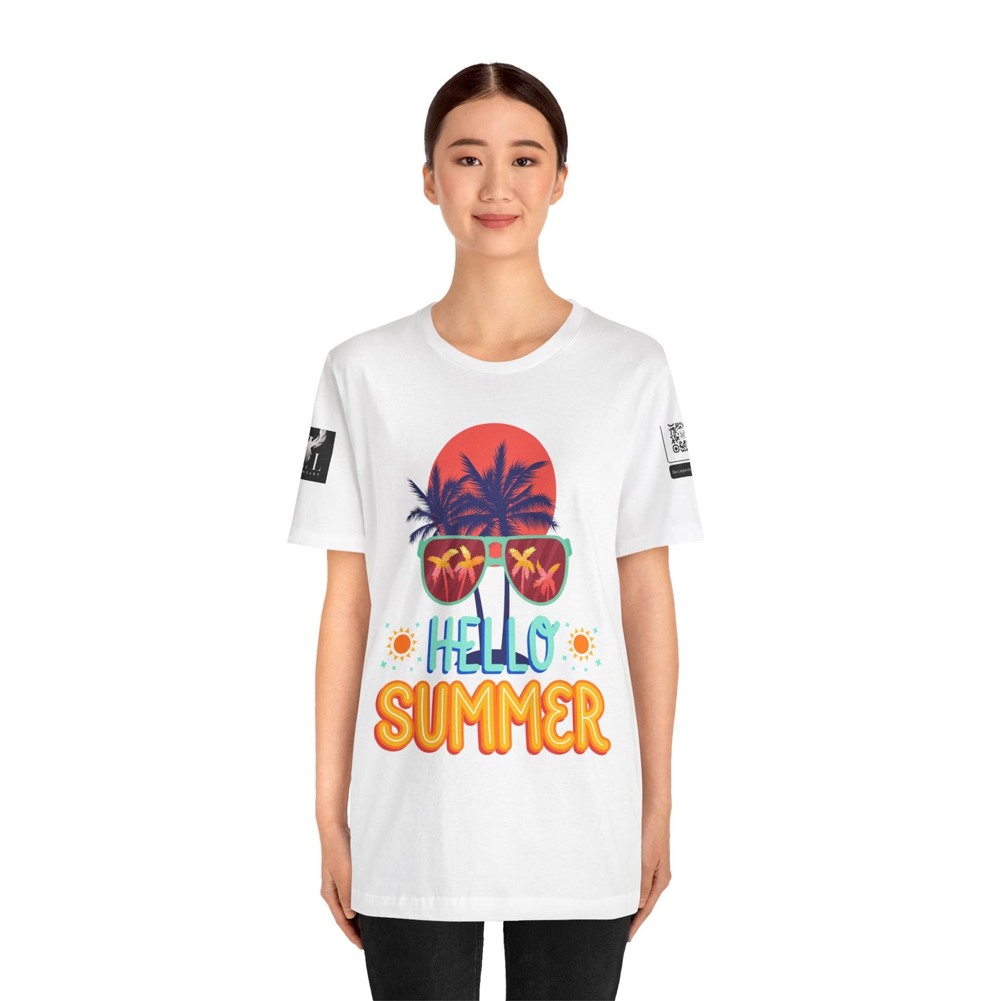 Be Legendary "Hello Summer" Unisex Jersey Short Sleeve Tee - Perfect Beachwear for Summer Celebrations