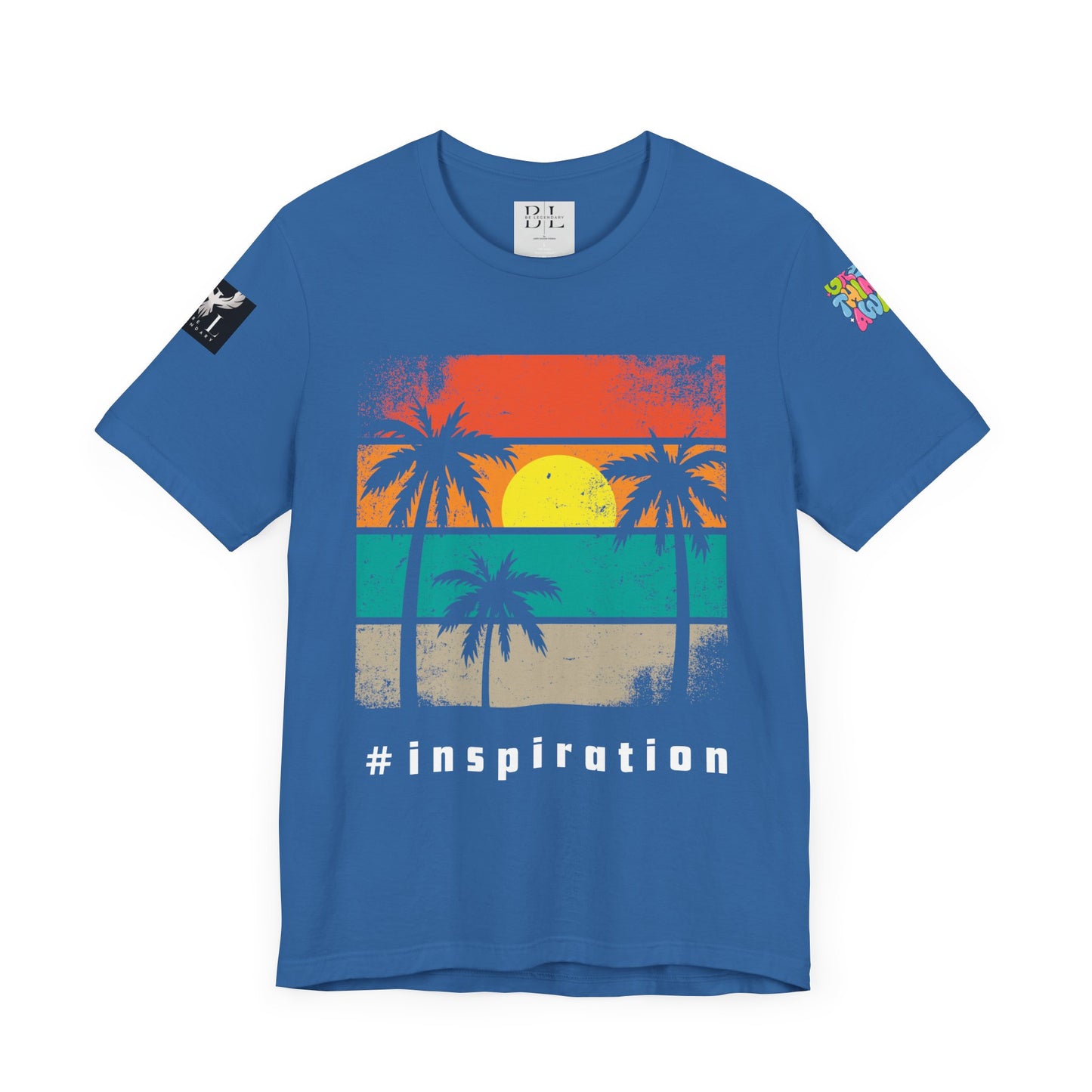 Be Legendary 'Dusk Till Damn" Sunset Inspiration Graphic Tee for Motivational Vibes