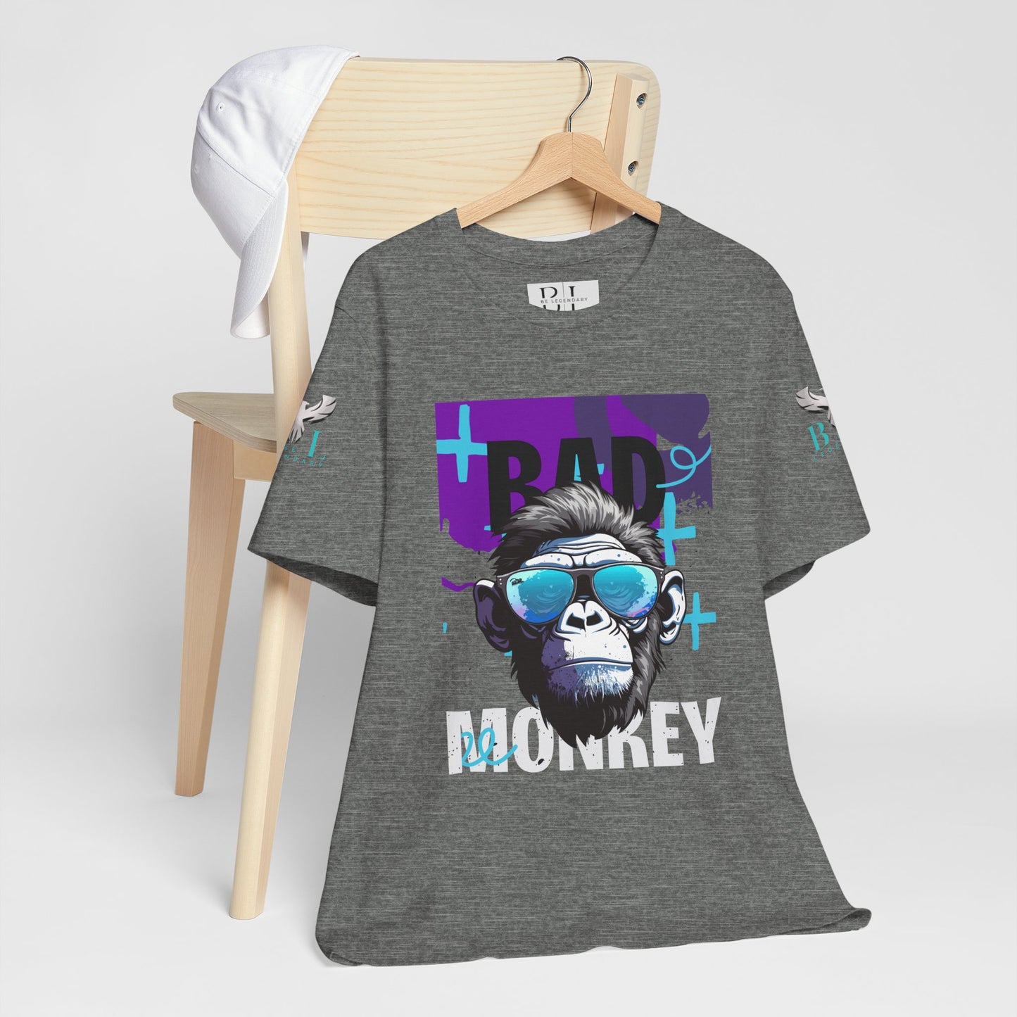 Be Legendary Cool Bad Monkey Tee - Unisex Short Sleeve Graphic Shirt