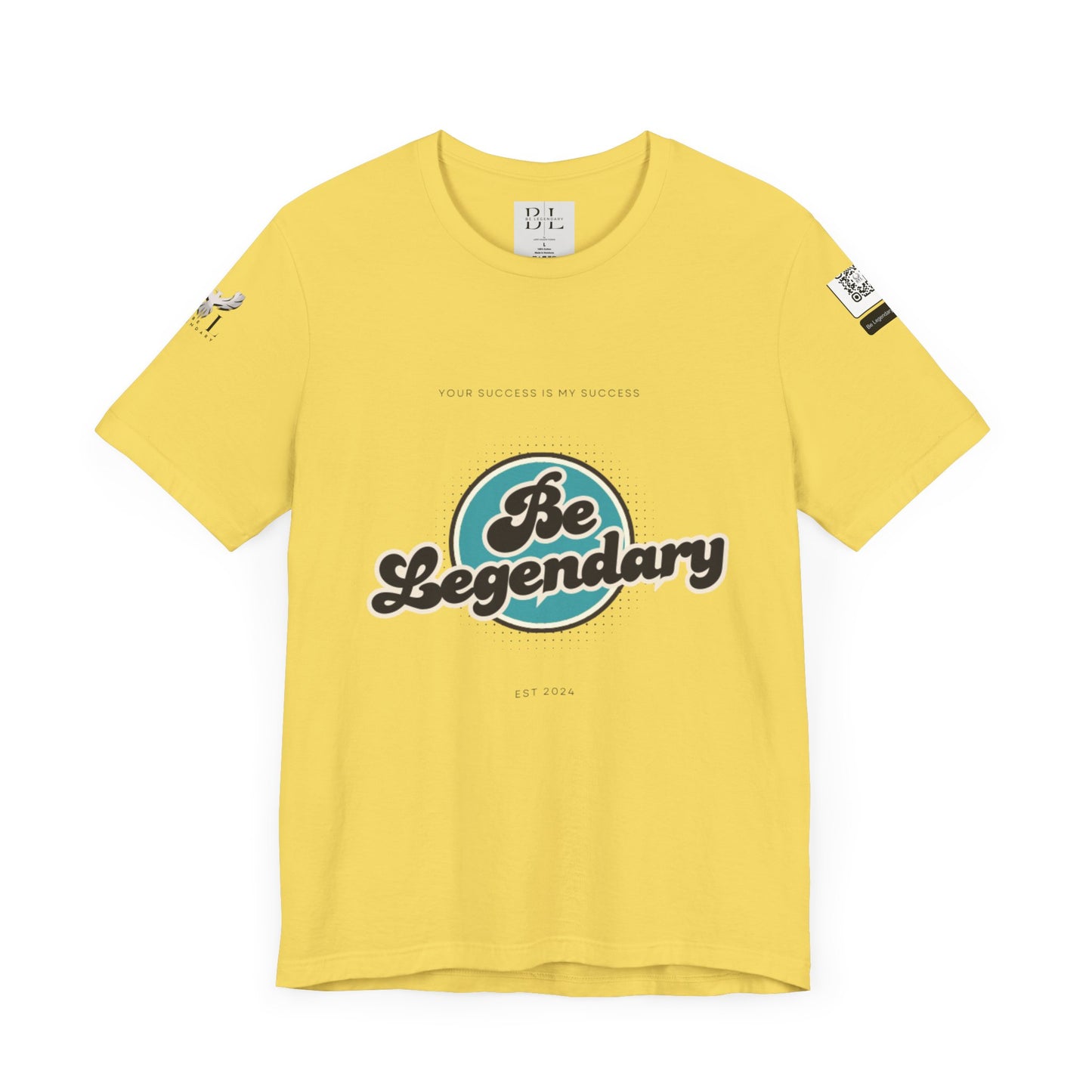 Be Legendary Unisex "Blue Moon" Jersey Short Sleeve Tee - Motivational T-Shirt for Success