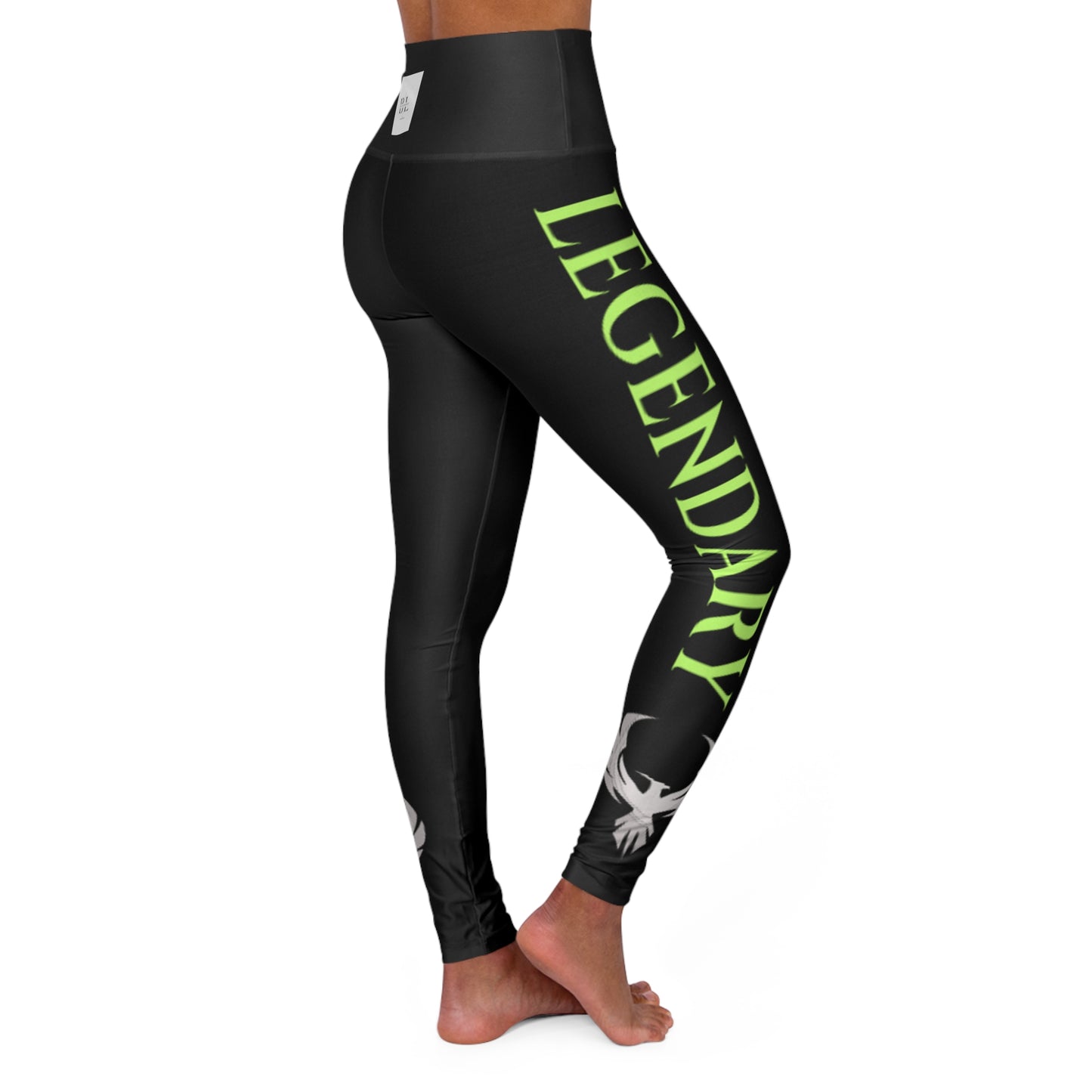 be Legendary "Good Lawd" High Waisted Yoga Leggings with Stylish Design - Perfect for Fitness & Activewear