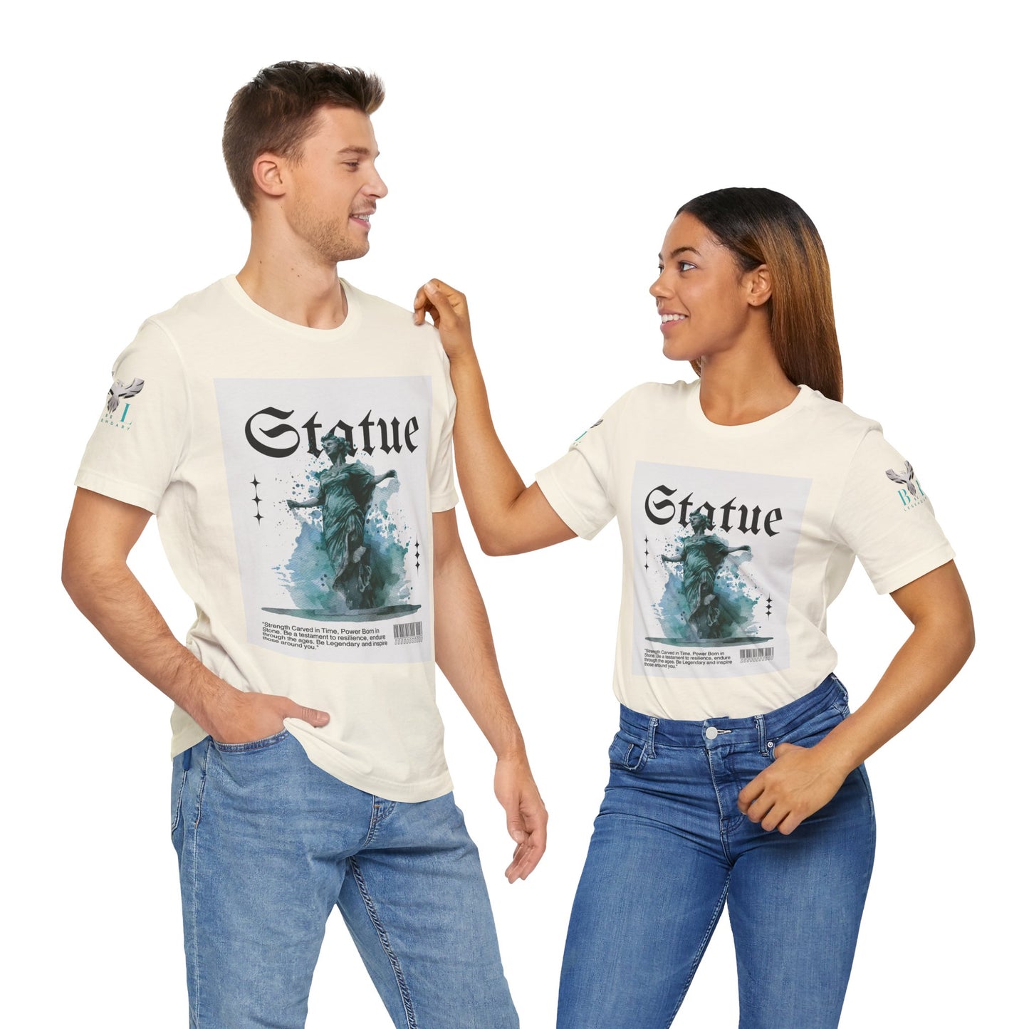 Be Legendary "Immortal" Statue Graphic Unisex Jersey Tee – Embrace Legendary Style
