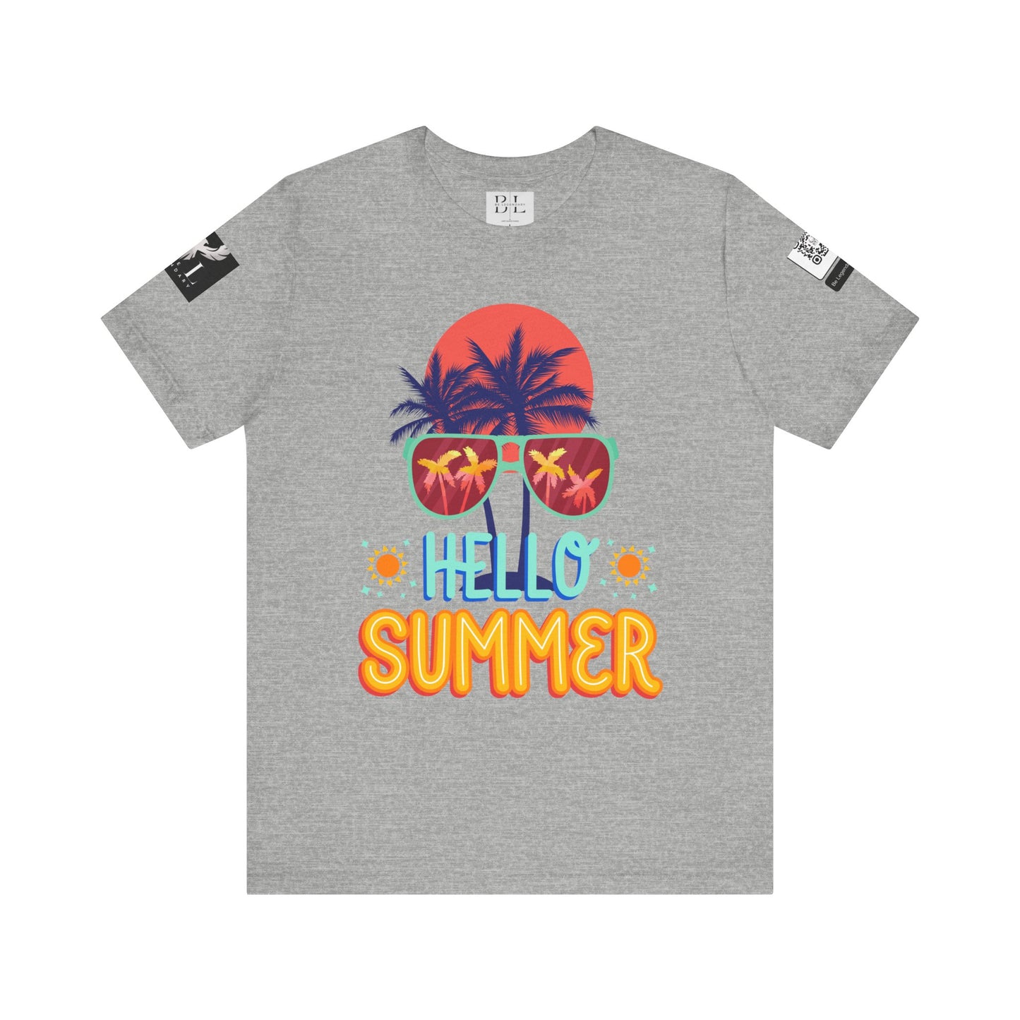 Be Legendary "Hello Summer" Unisex Jersey Short Sleeve Tee - Perfect Beachwear for Summer Celebrations