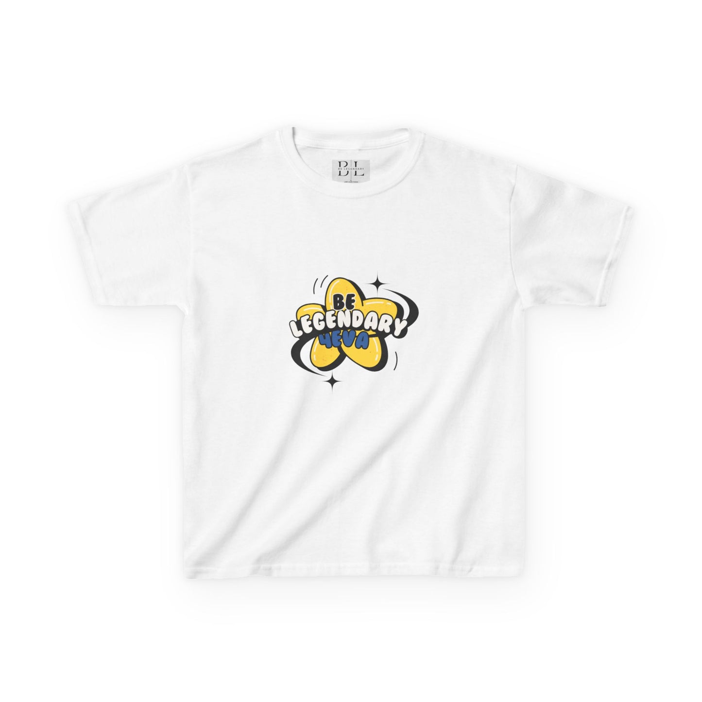 "Kids" Be Legendary Heavy "Star Bright" Cotton Tee – Fun & Inspirational T-Shirt for Young Dreamers