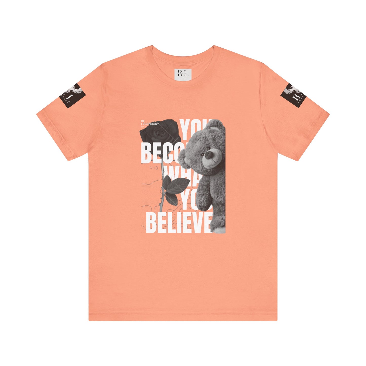 Be Legendary "T-Bear" Inspirational Bear Graphic Tee - You Become What You Believe