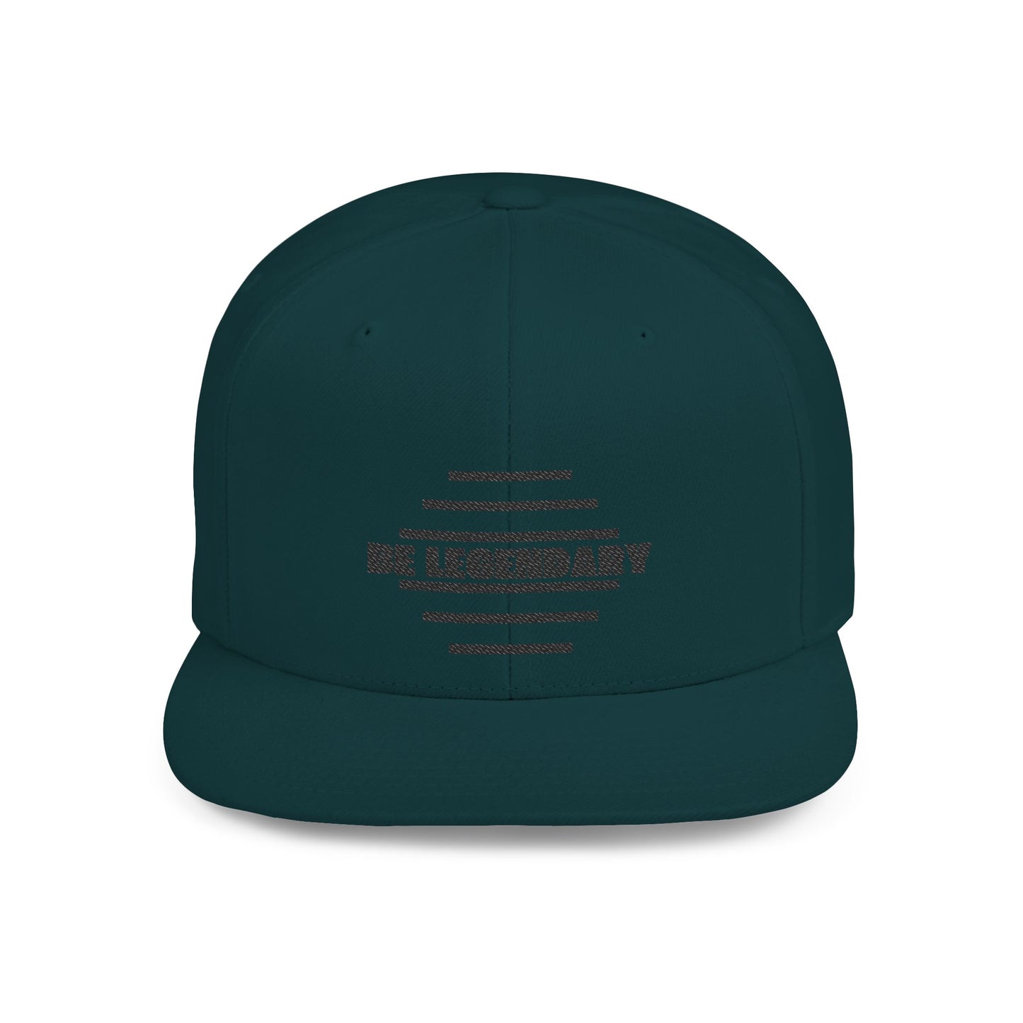 Be Legendary Flat Bill Snapback Cap - Stylish & Trendy Hat for Everyday Wear