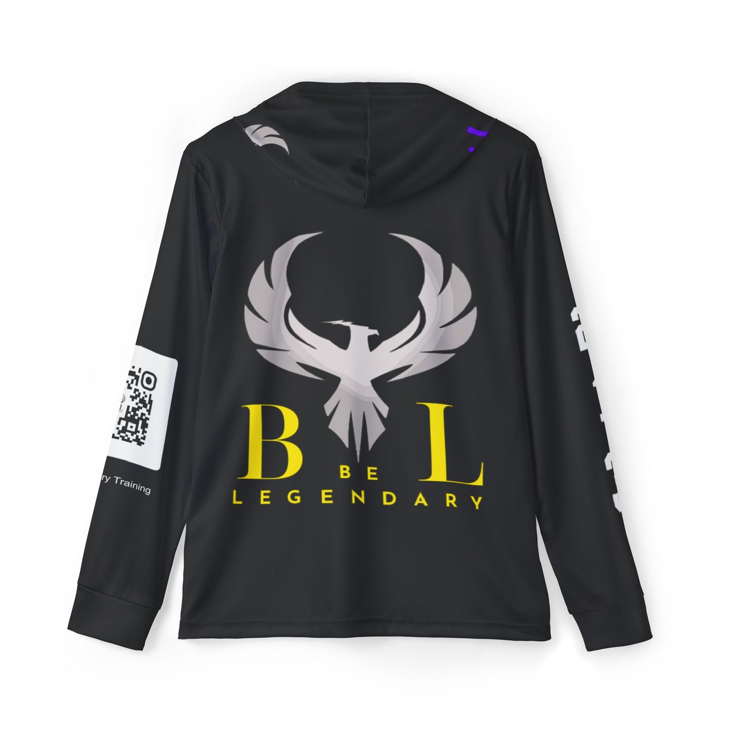 Be Legendary "Rep Ur Hood" Men's Legendary Sports Warmup Hoodie - Never Quit, Motivation