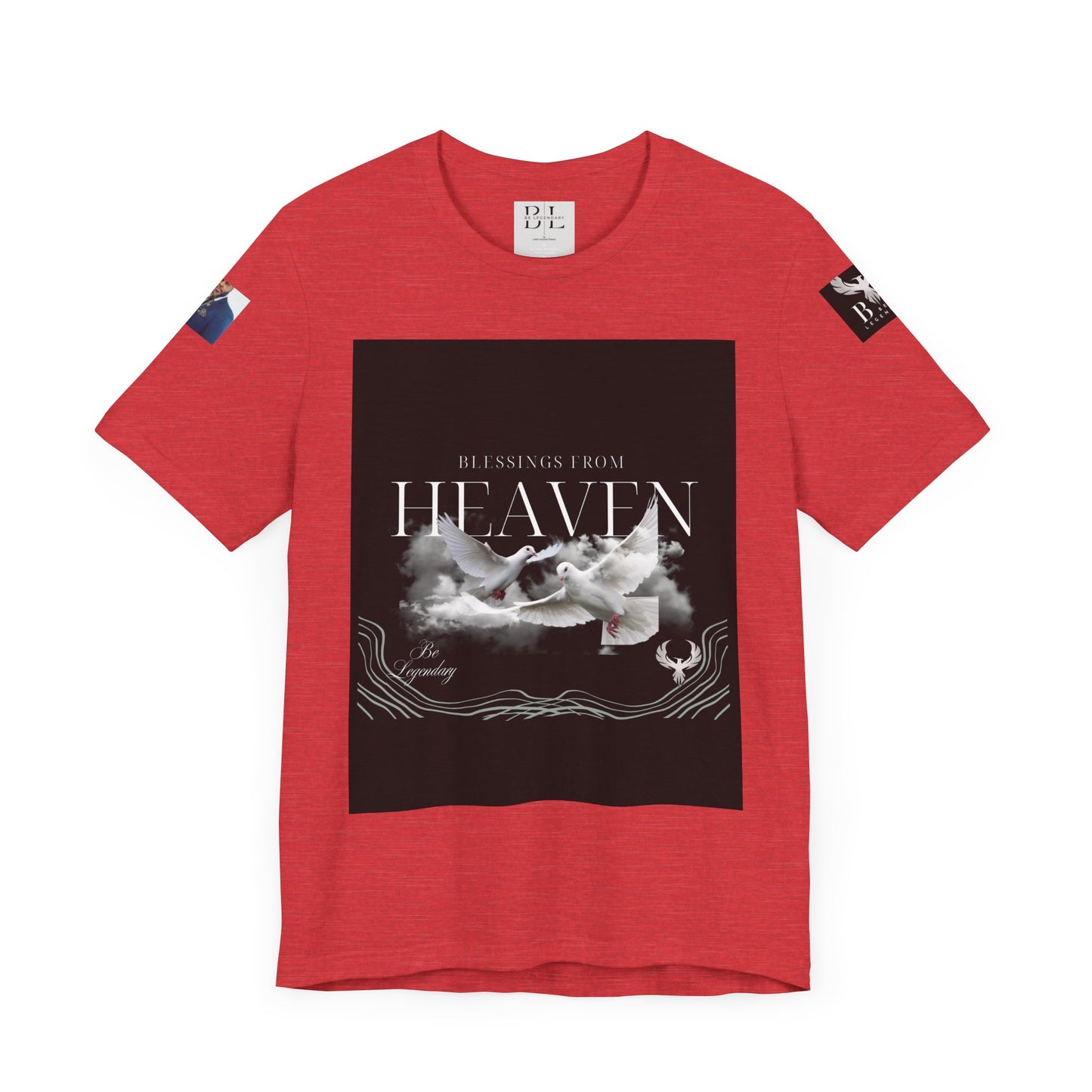 Be Legendary "When Doves Fly" Unisex Heavenly Doves Jersey Short Sleeve Tee