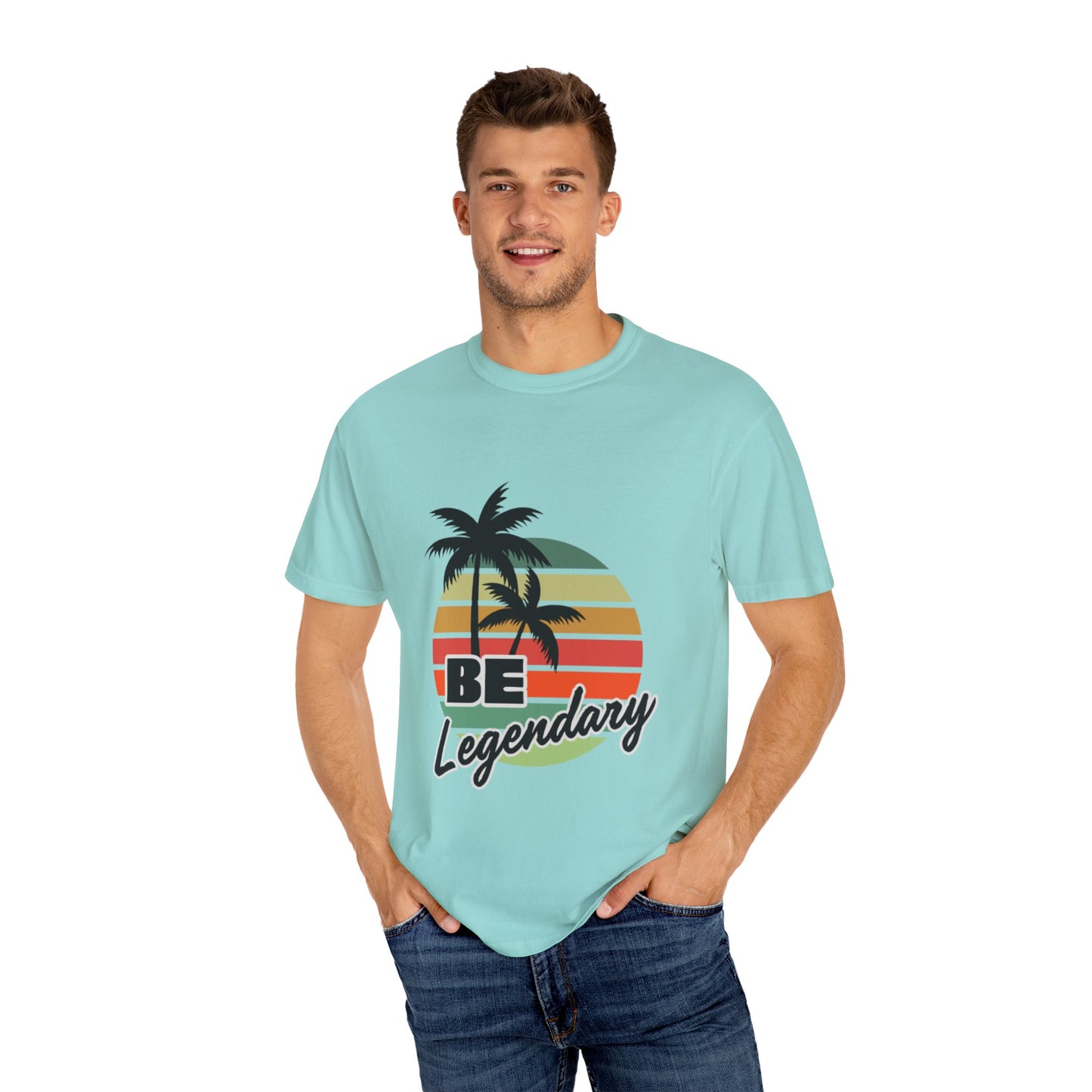 Be Legendary Unisex "Palm Sunday" Garment-Dyed T-Shirt - Perfect for Summer Vibes