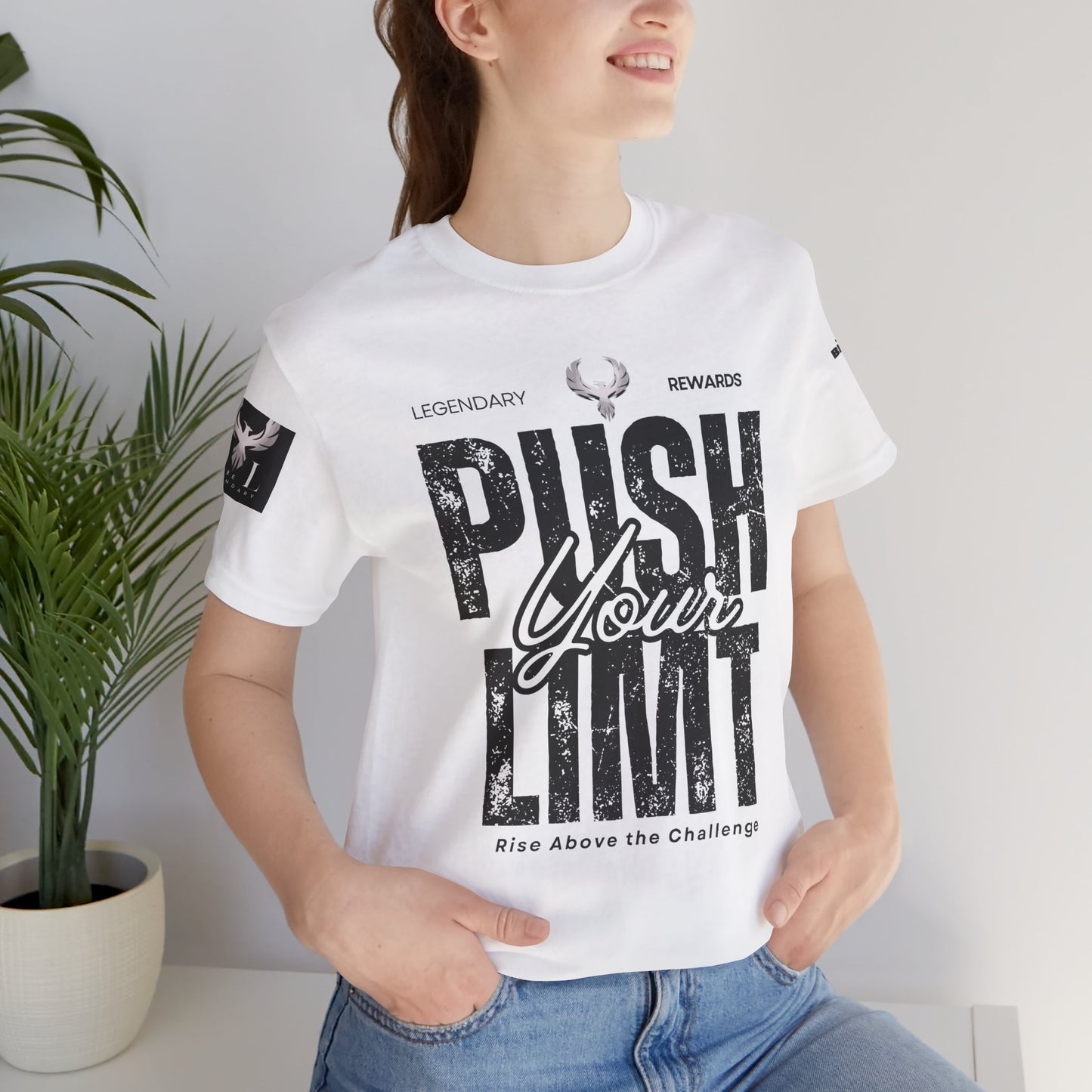 Be Legendary "Push It" Motivational Short Sleeve Tee - 'Push Your Limit'