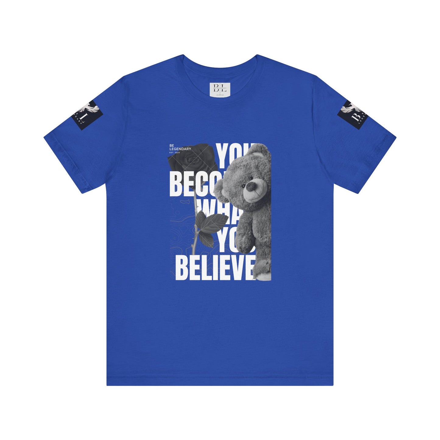 Be Legendary "T-Bear" Inspirational Bear Graphic Tee - You Become What You Believe