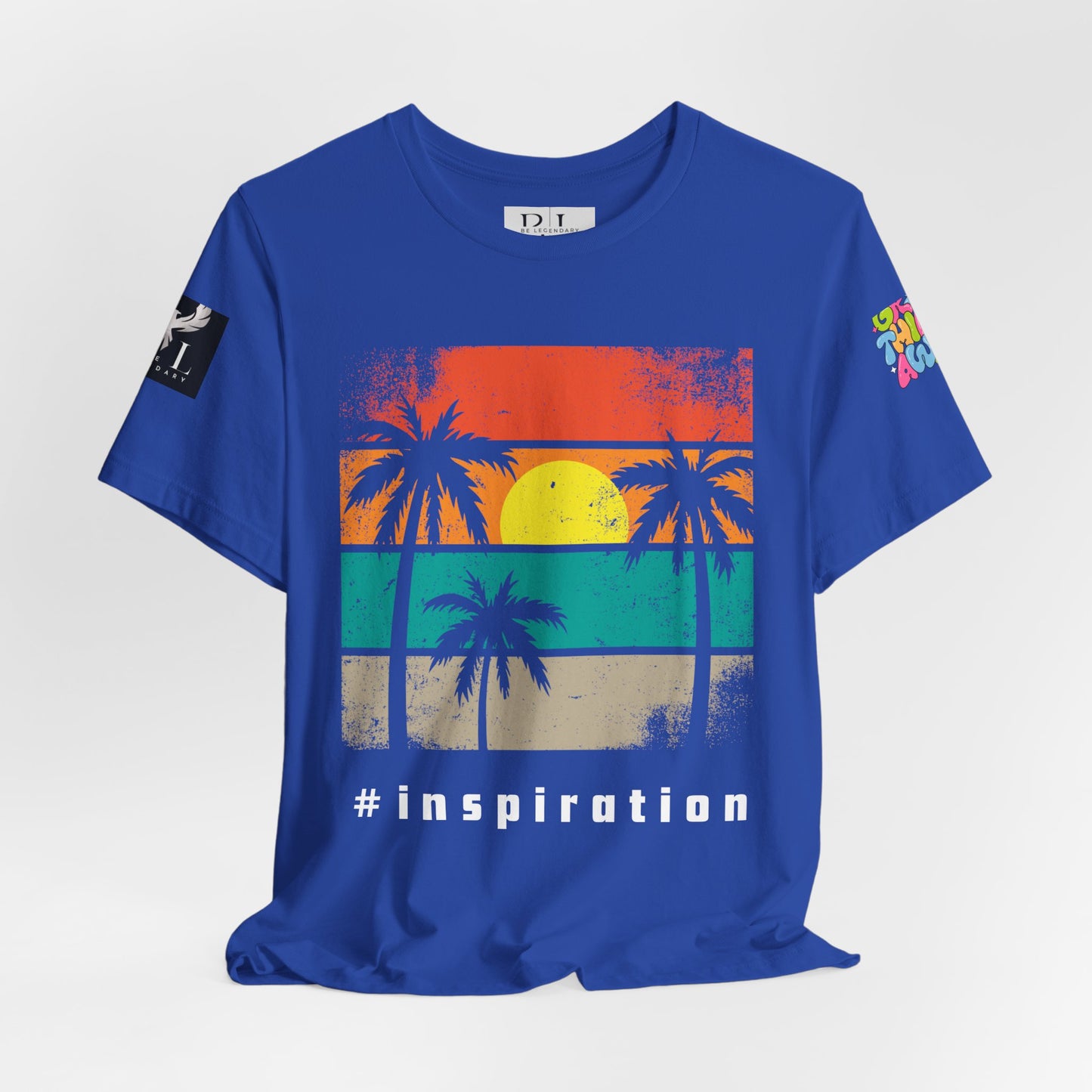 Be Legendary 'Dusk Till Damn" Sunset Inspiration Graphic Tee for Motivational Vibes