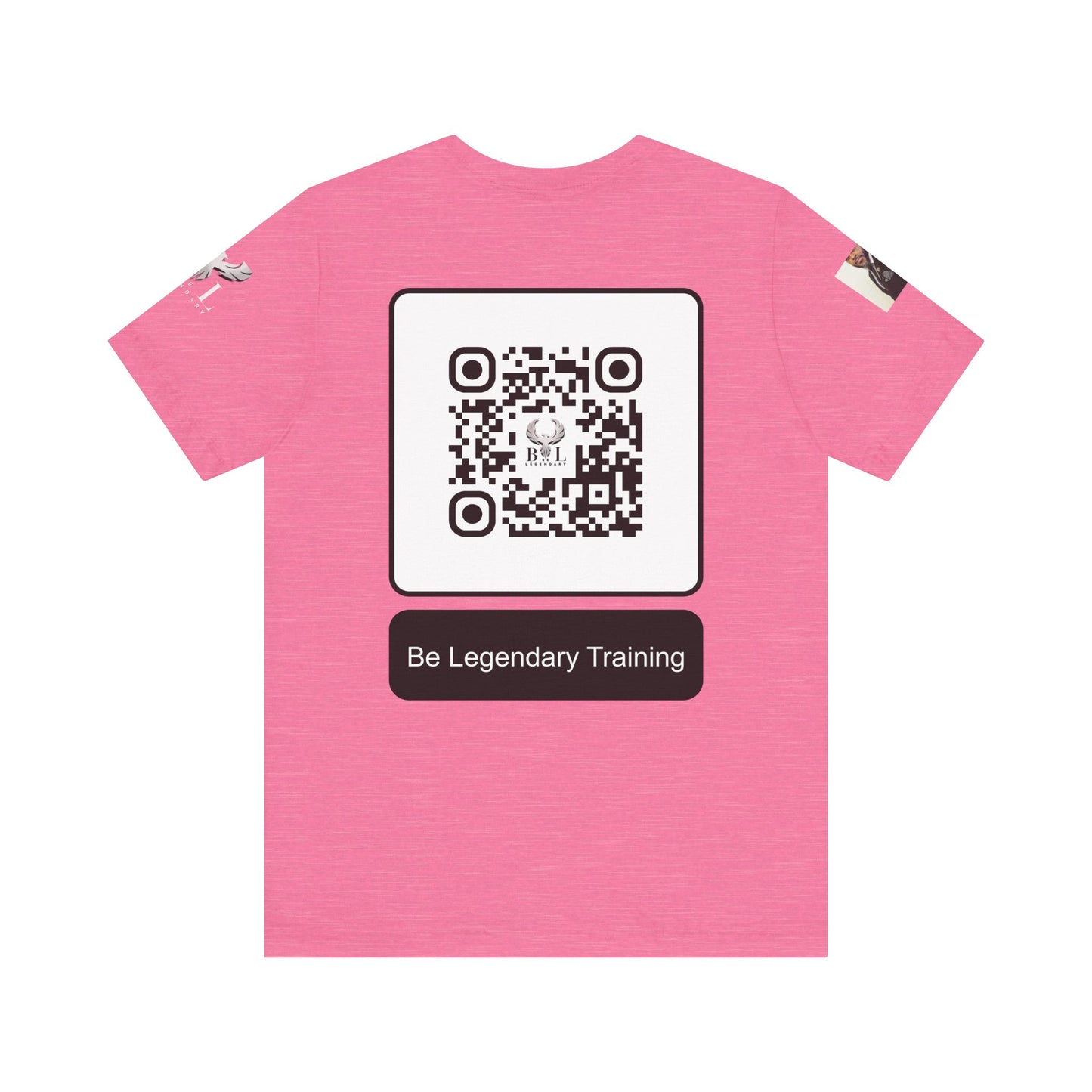 Be Legendary "Pearly Gates" Inspirational Unisex Tee: 'Blessings from Heaven' - Orange Short Sleeve Shirt