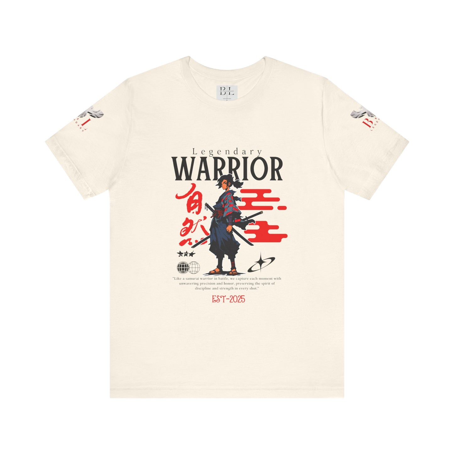 Be Legendary "Samurai Warrior" Unisex Tee – Legendary 2025 Graphic T-Shirt
