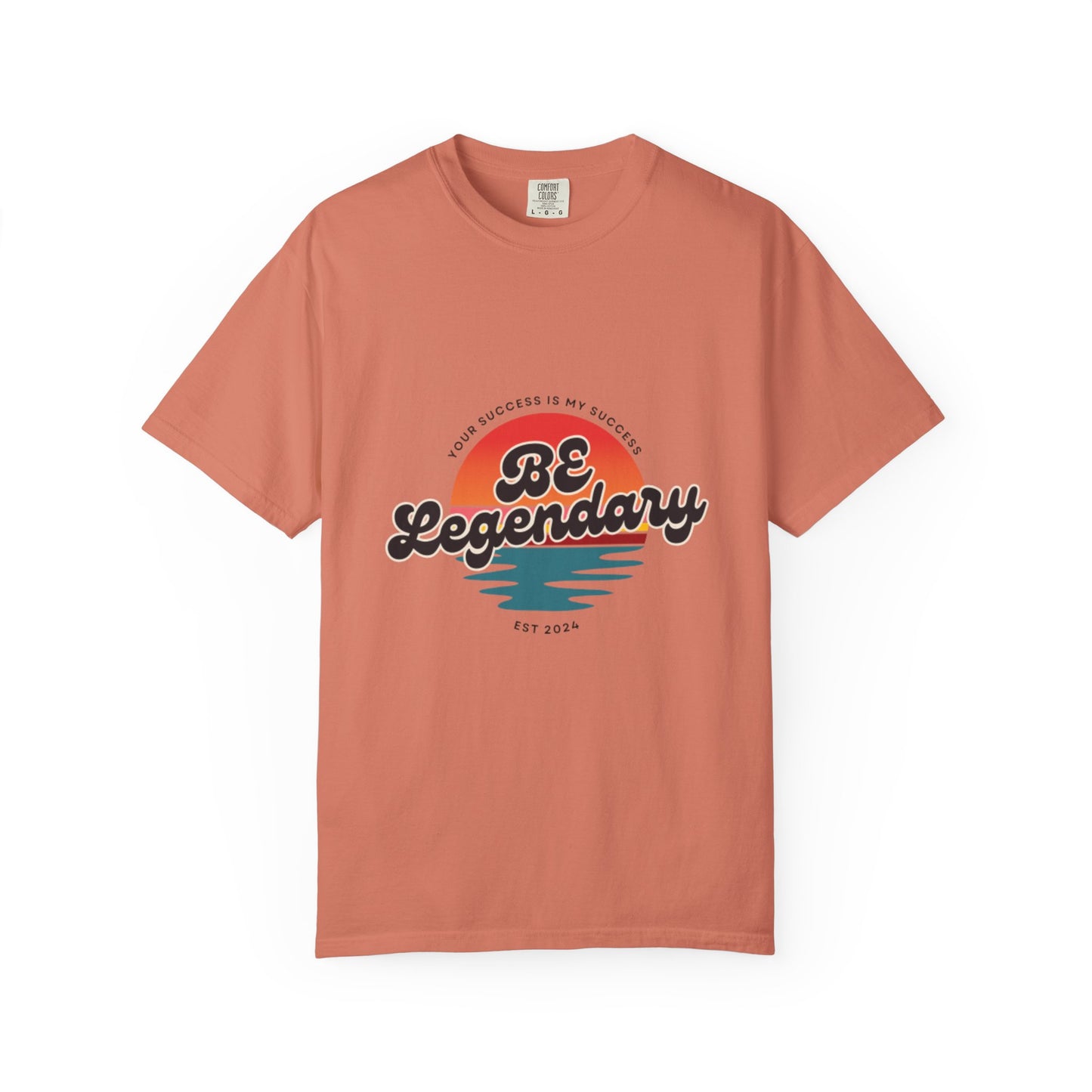 Be Legendary Unisex "Walk On Water" -Dyed T-Shirt – Motivational Tee for Success