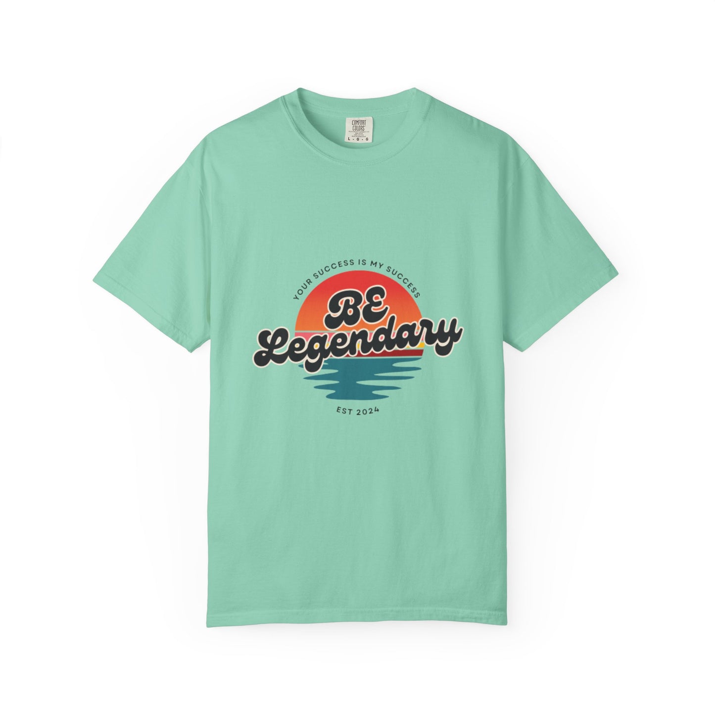 Be Legendary Unisex "Walk On Water" -Dyed T-Shirt – Motivational Tee for Success