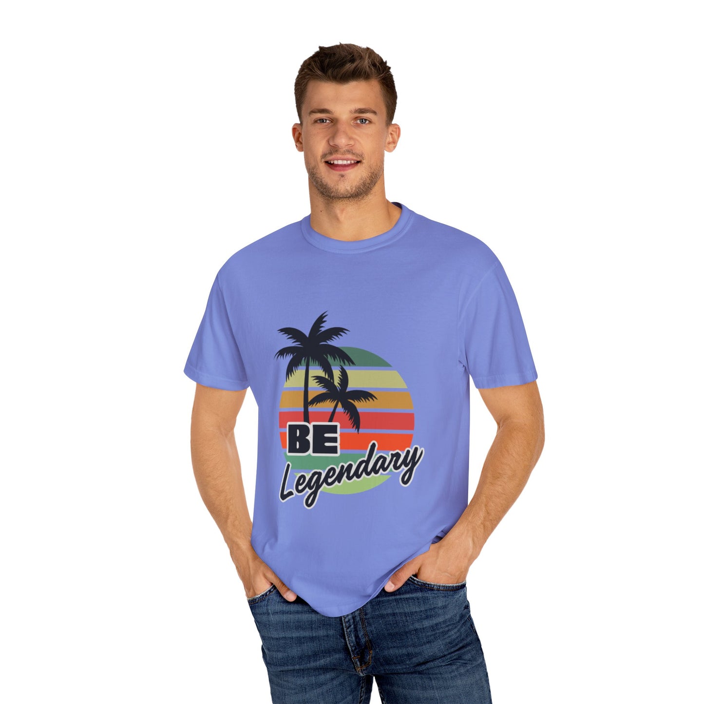Be Legendary Unisex "Palm Sunday" Garment-Dyed T-Shirt - Perfect for Summer Vibes