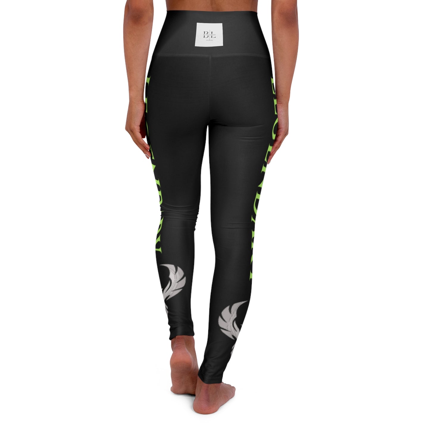 be Legendary "Good Lawd" High Waisted Yoga Leggings with Stylish Design - Perfect for Fitness & Activewear