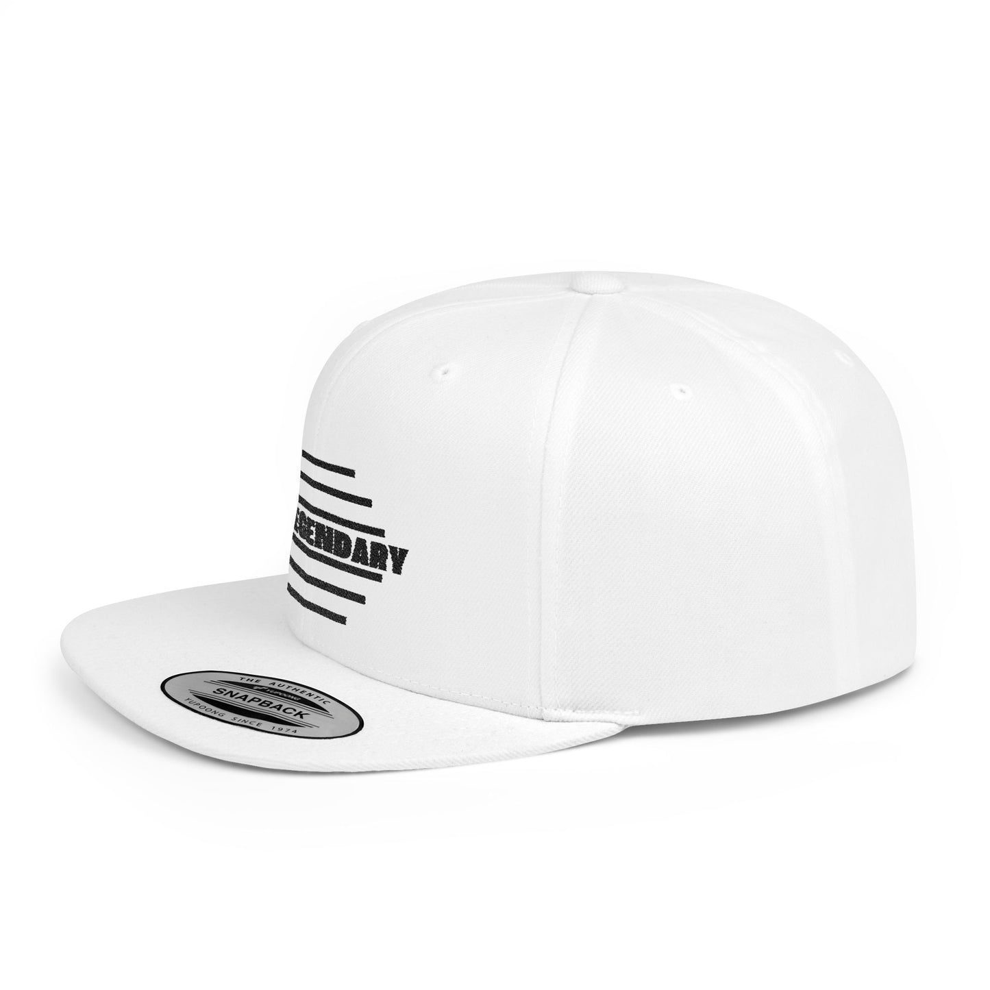 Be Legendary Flat Bill Snapback Cap - Stylish & Trendy Hat for Everyday Wear