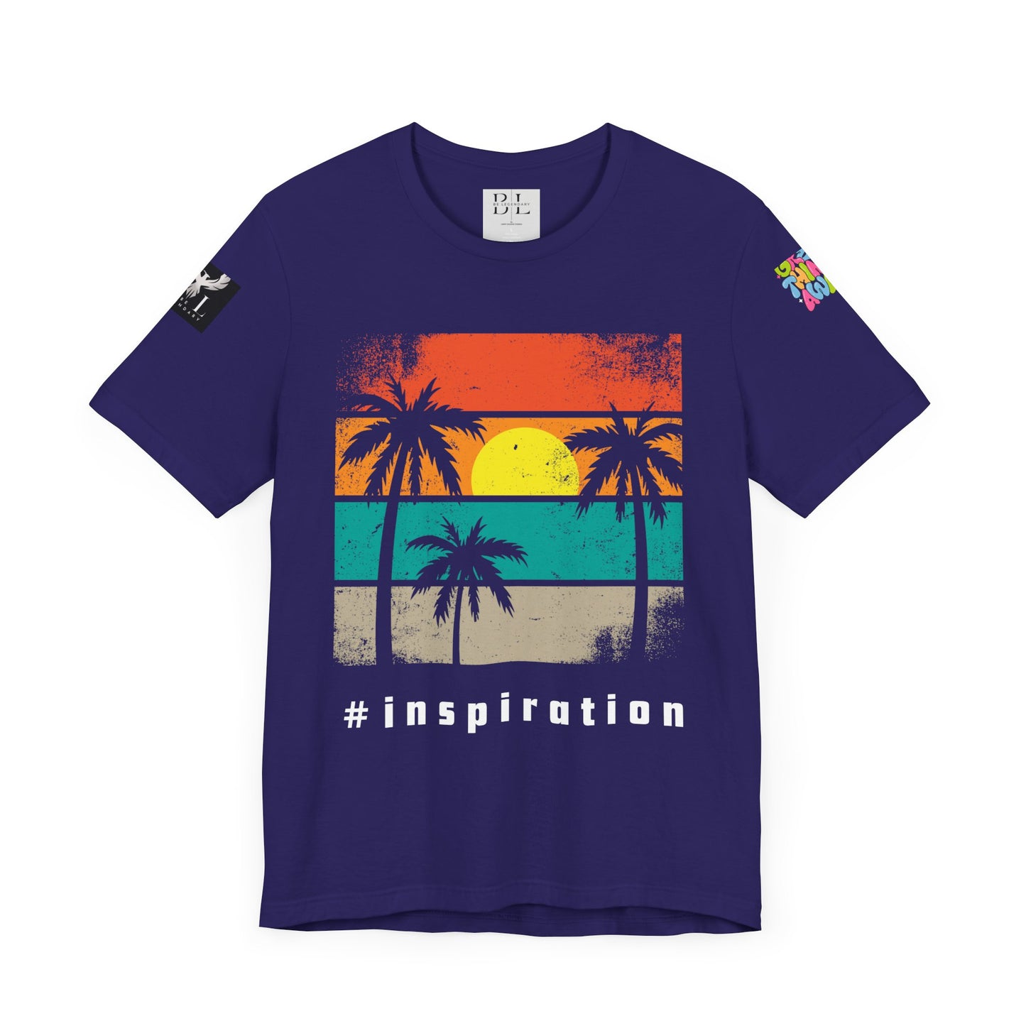 Be Legendary 'Dusk Till Damn" Sunset Inspiration Graphic Tee for Motivational Vibes