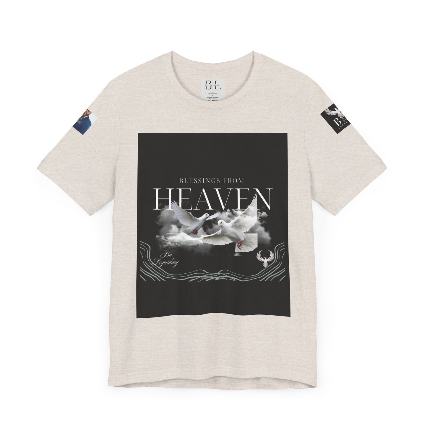 Be Legendary "When Doves Fly" Unisex Heavenly Doves Jersey Short Sleeve Tee