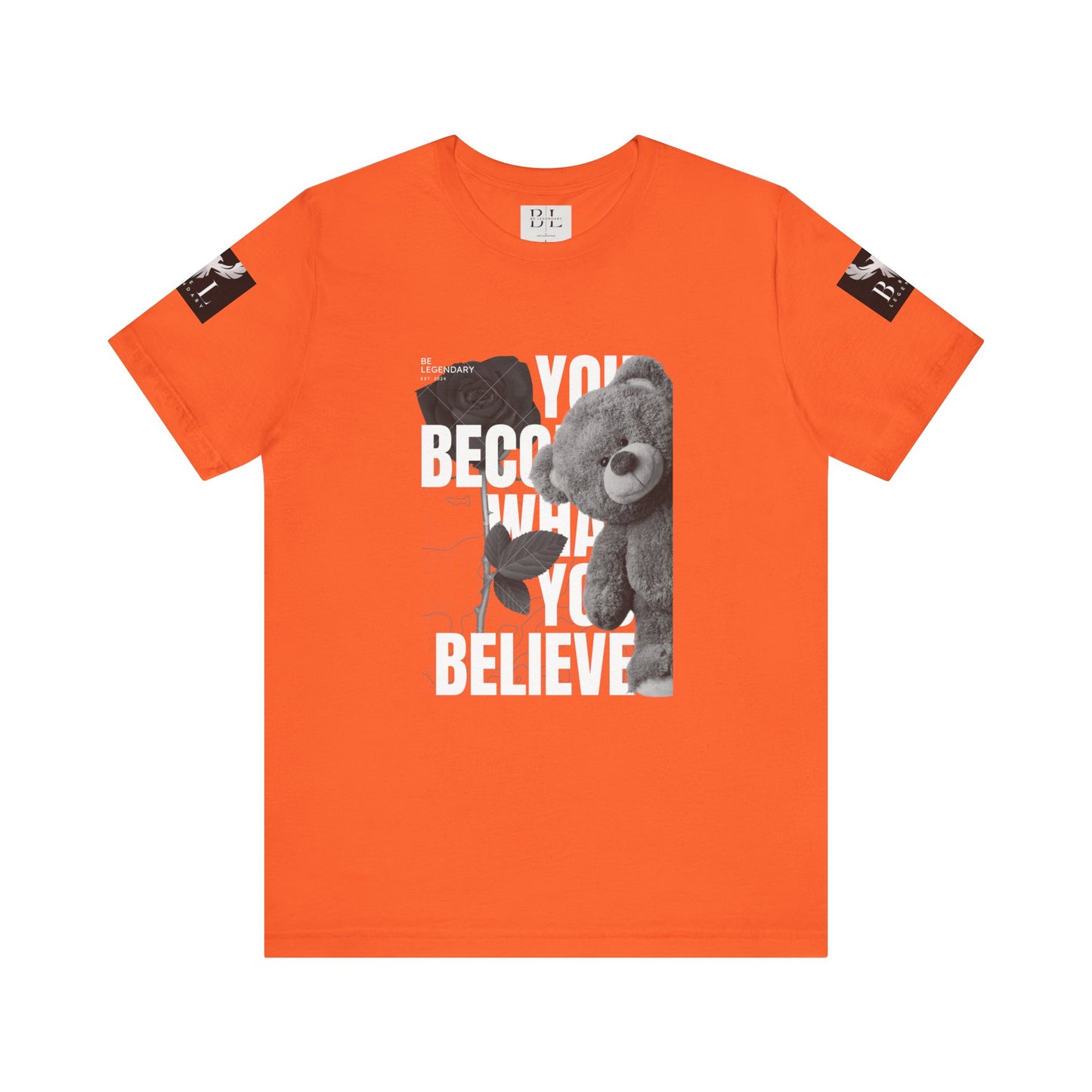 Be Legendary "T-Bear" Inspirational Bear Graphic Tee - You Become What You Believe