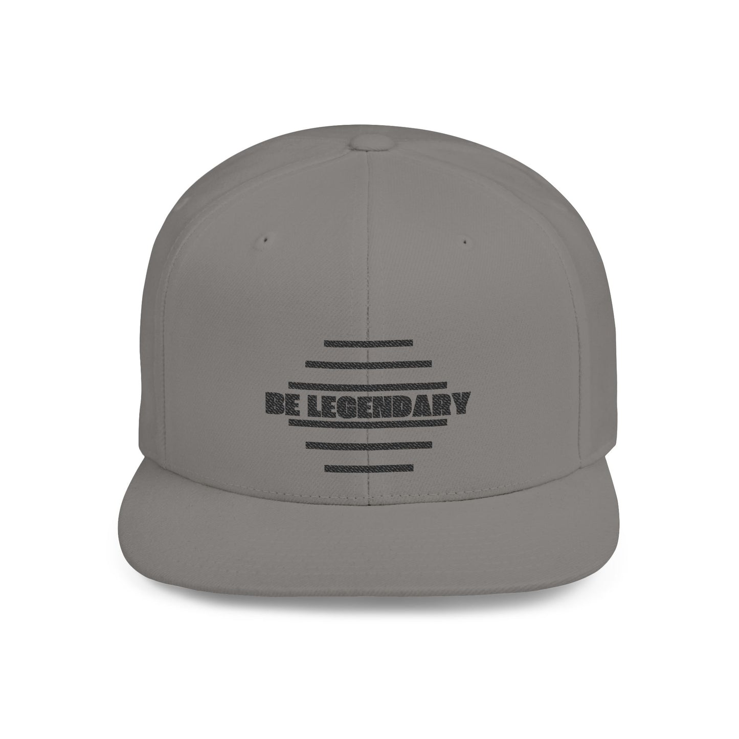 Be Legendary Flat Bill Snapback Cap - Stylish & Trendy Hat for Everyday Wear