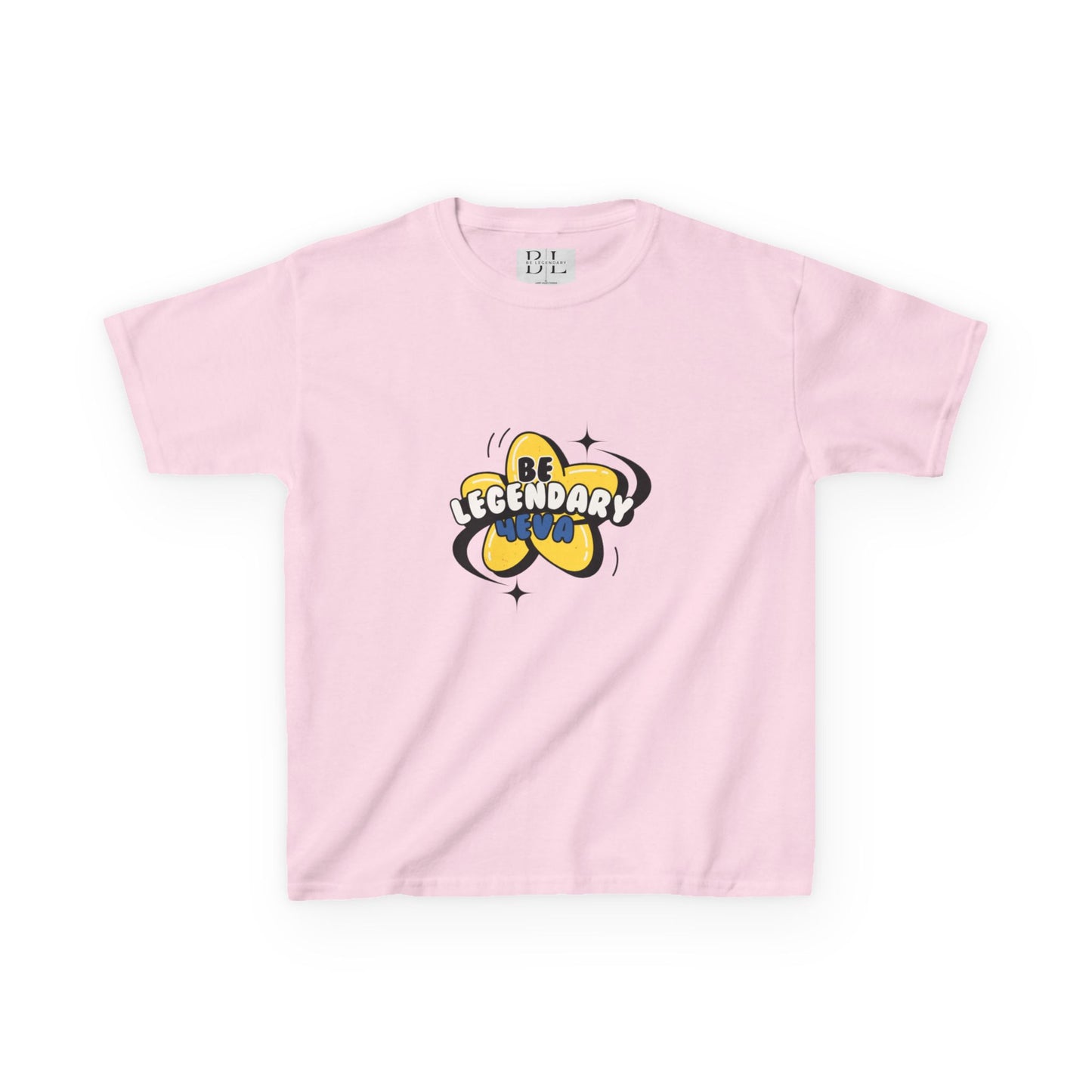"Kids" Be Legendary Heavy "Star Bright" Cotton Tee – Fun & Inspirational T-Shirt for Young Dreamers