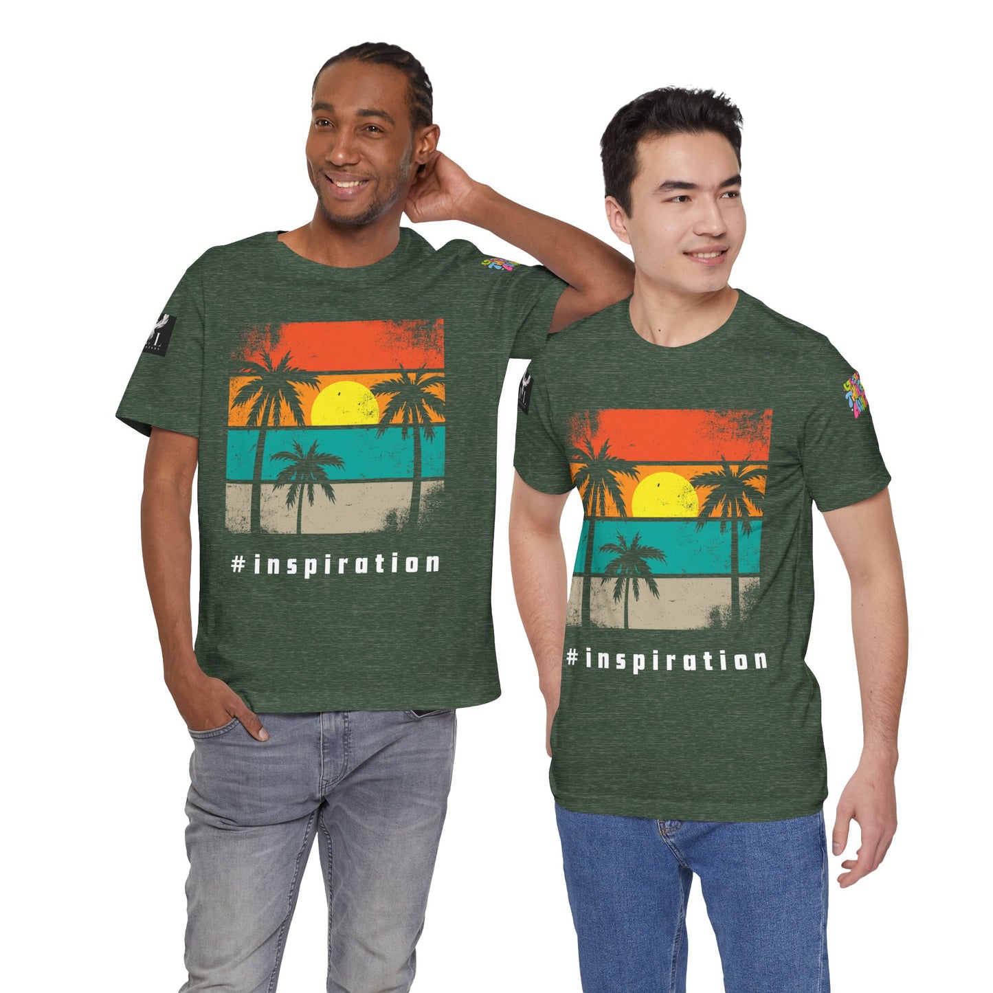 Be Legendary 'Dusk Till Damn" Sunset Inspiration Graphic Tee for Motivational Vibes