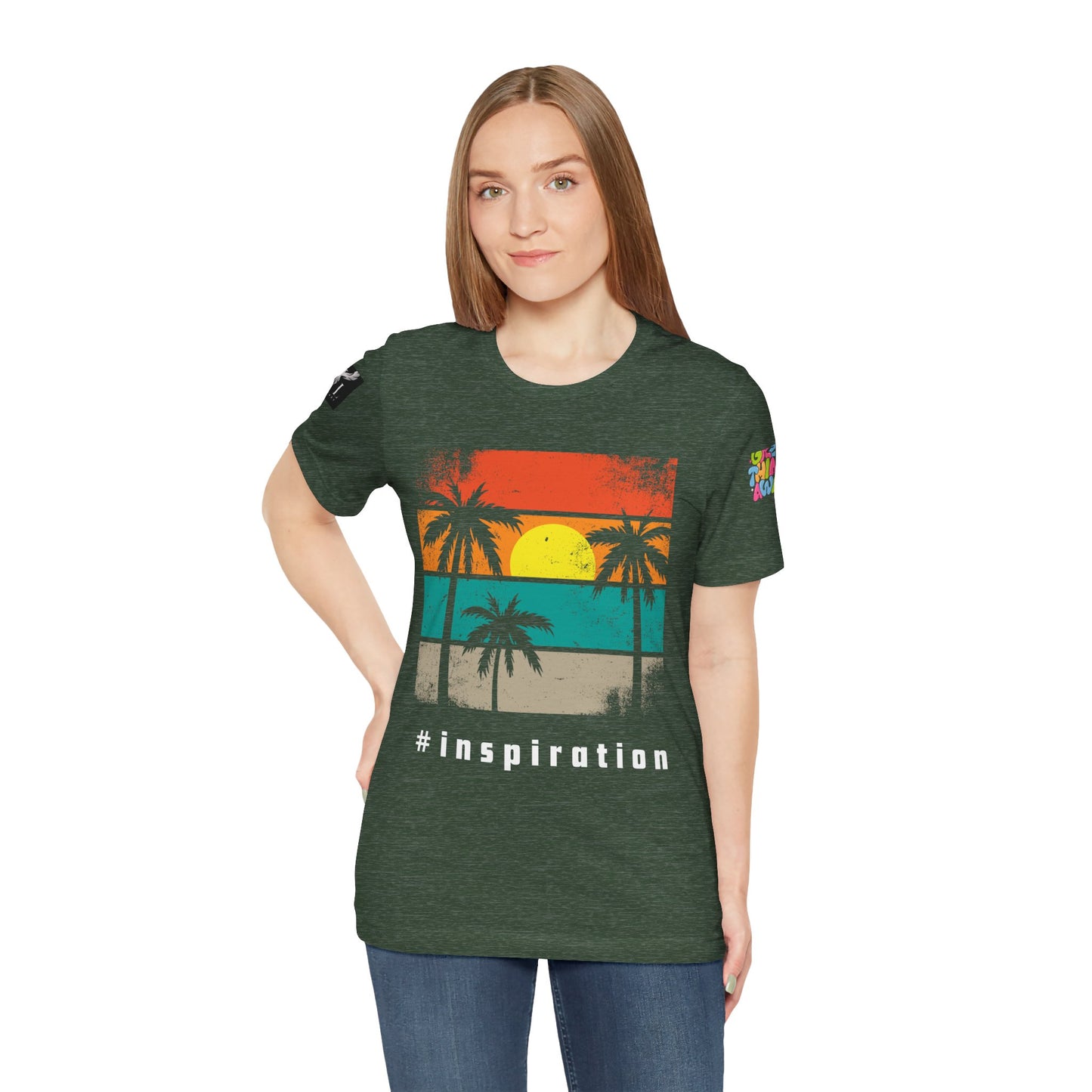 Be Legendary 'Dusk Till Damn" Sunset Inspiration Graphic Tee for Motivational Vibes
