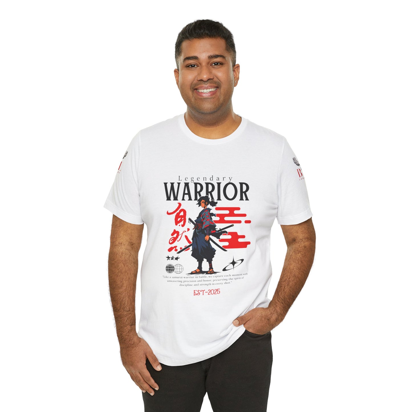 Be Legendary "Samurai Warrior" Unisex Tee – Legendary 2025 Graphic T-Shirt