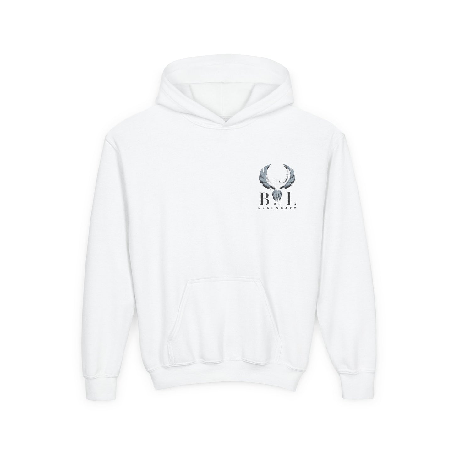 Be Legendary Youth "Young Bull" Heavy Blend Hooded Sweatshirt - Bold Eagle Design for Comfort and Style