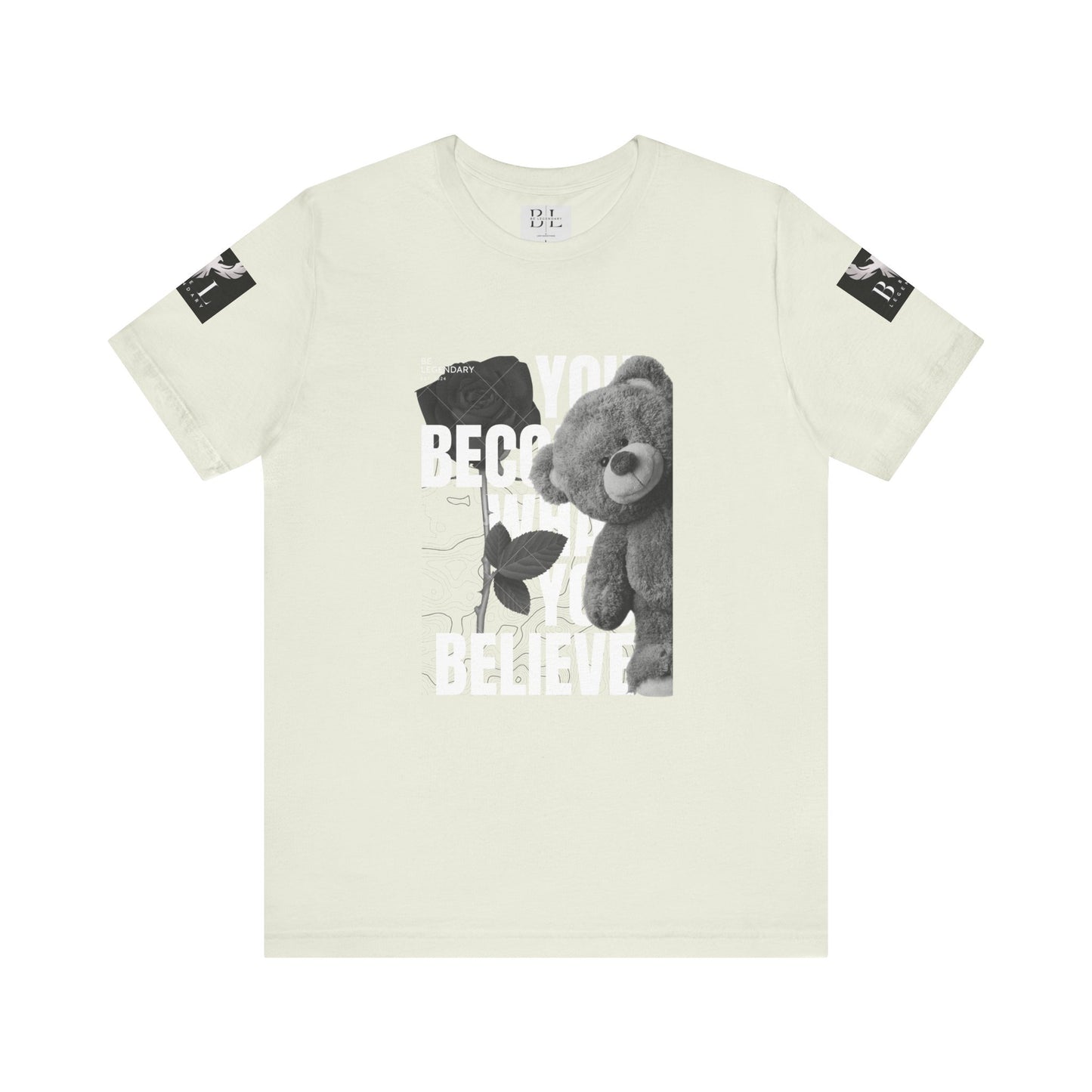 Be Legendary "T-Bear" Inspirational Bear Graphic Tee - You Become What You Believe