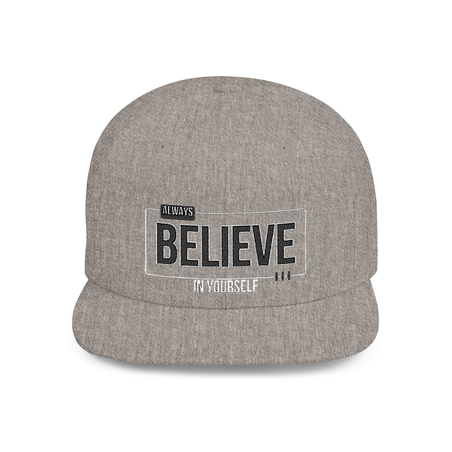 Be Legendary "The Devotional" Motivational Flat Bill Snapback Hat - Always Believe in Yourself