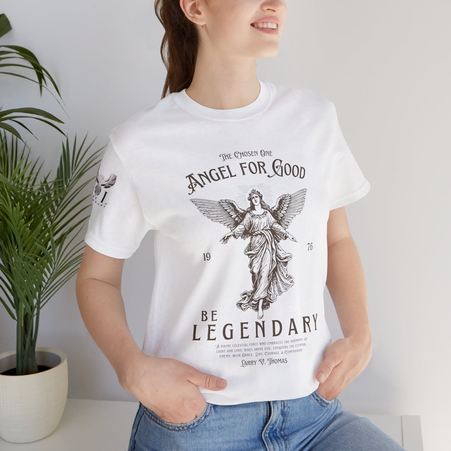 Be Legendary Unisex Jersey Tee - Angel for Good Design
