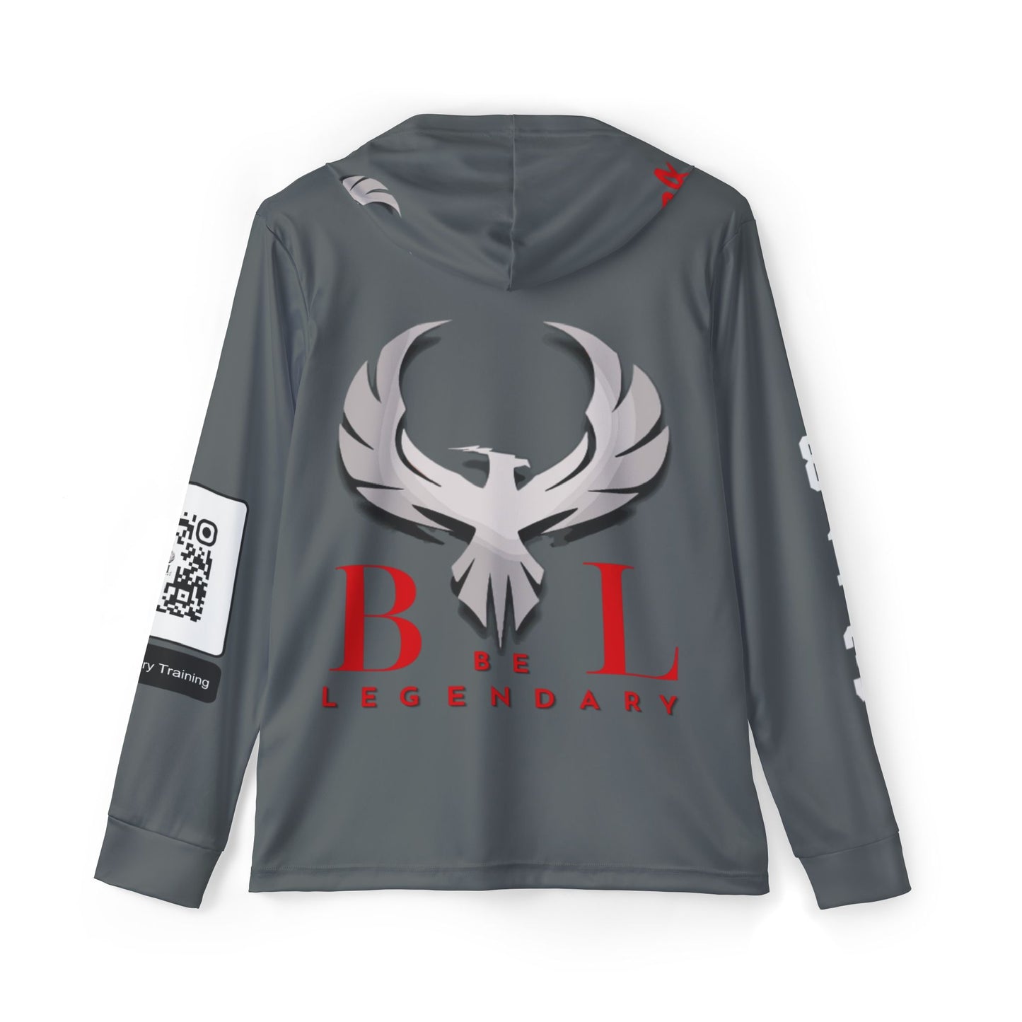 Be Legendary "Rep Ur Hood" Men's Sports Warmup Hoodie - 'Never Quit! Always Grind' Motivational Activewear