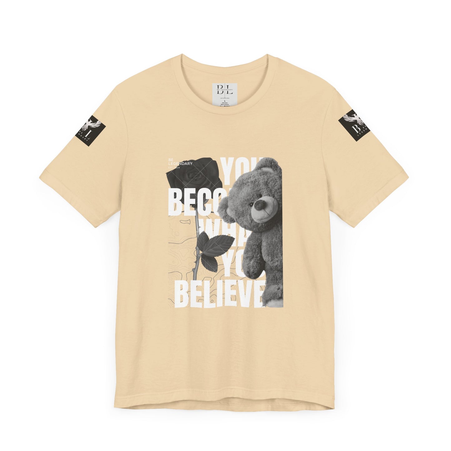 Be Legendary "T-Bear" Inspirational Bear Graphic Tee - You Become What You Believe