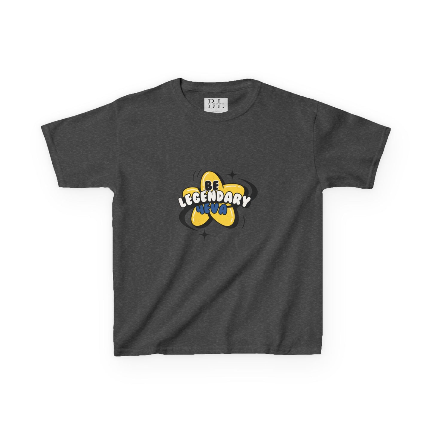 "Kids" Be Legendary Heavy "Star Bright" Cotton Tee – Fun & Inspirational T-Shirt for Young Dreamers