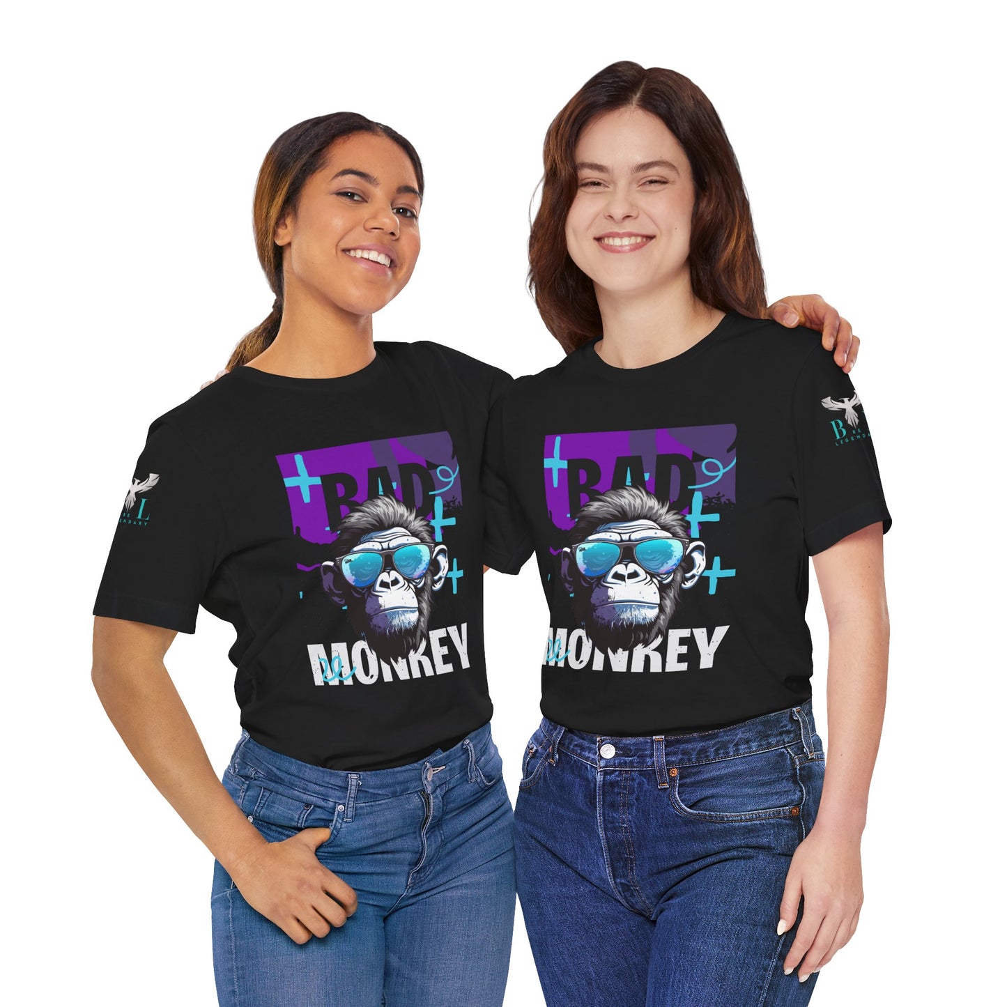 Be Legendary Cool Bad Monkey Tee - Unisex Short Sleeve Graphic Shirt